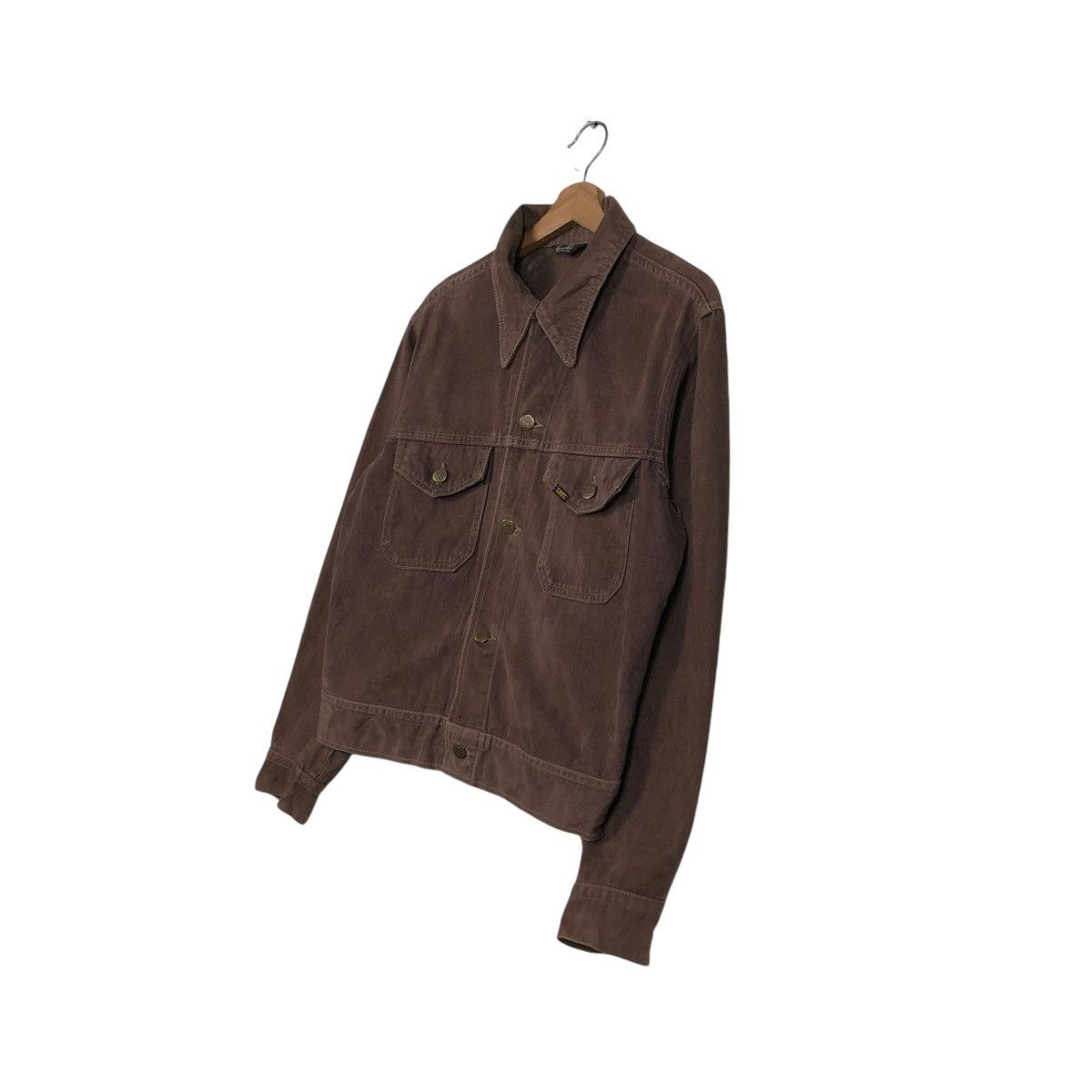 Lee 🔥VINTAGE TRUCKER BIKER JACKET LEE MADE IN USA UNION MADE Size US M / EU 48-50 / 2 - 4 Thumbnail