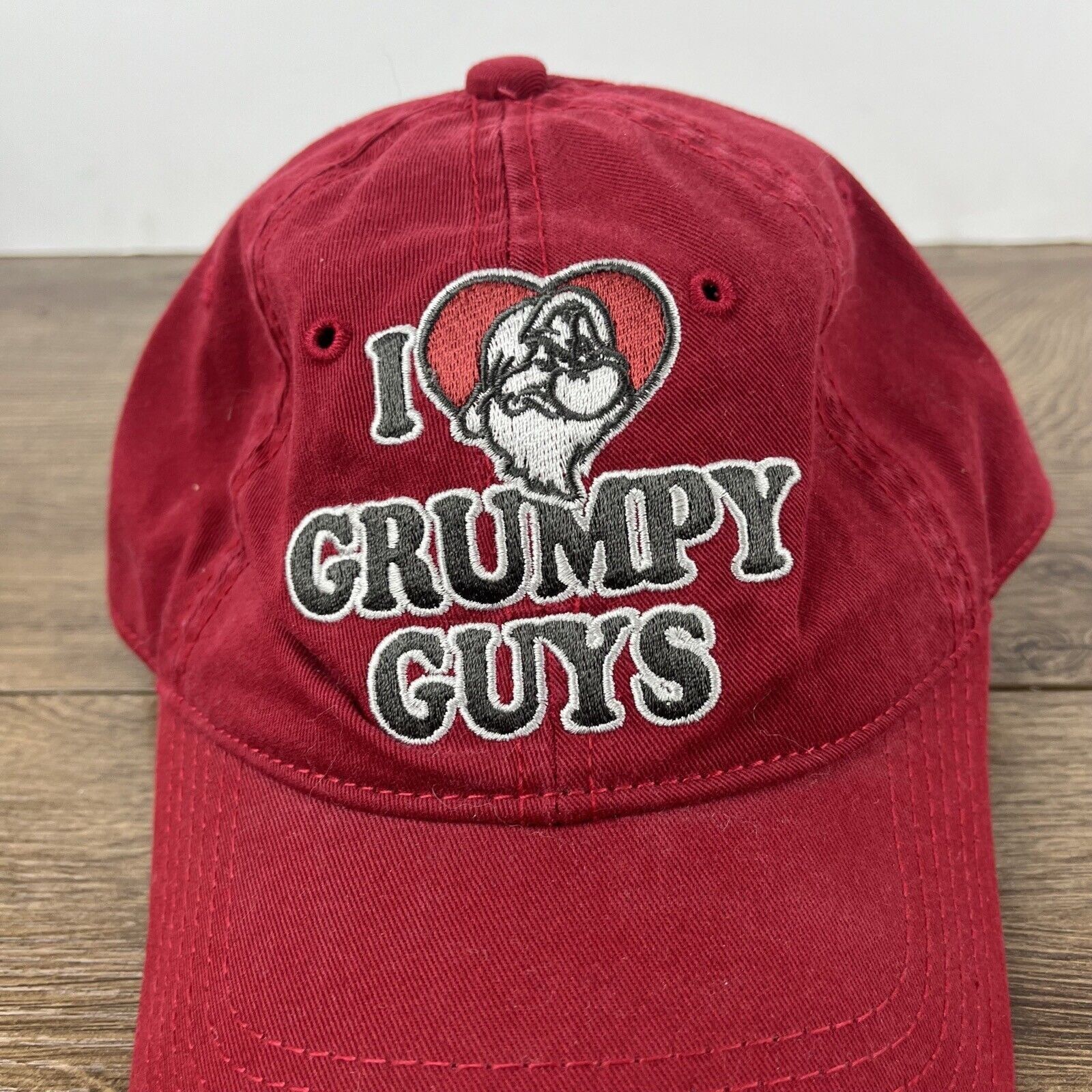 Other Grumpy Hat I Love Grumpy Guys Hat Red Adjustable Hat Red Adu Size ONE SIZE - 6 Thumbnail