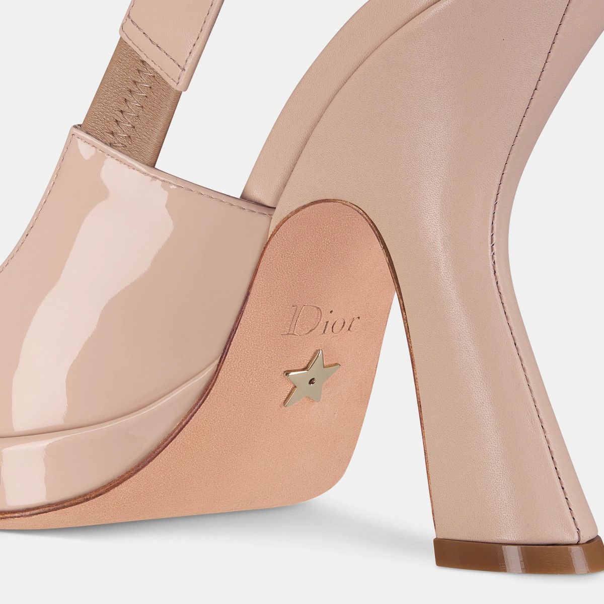 Dior o1bcso1str0226 Sweet D Sling Back Pump in Beige/Nude Size US 8 / IT 38 - 5 Thumbnail