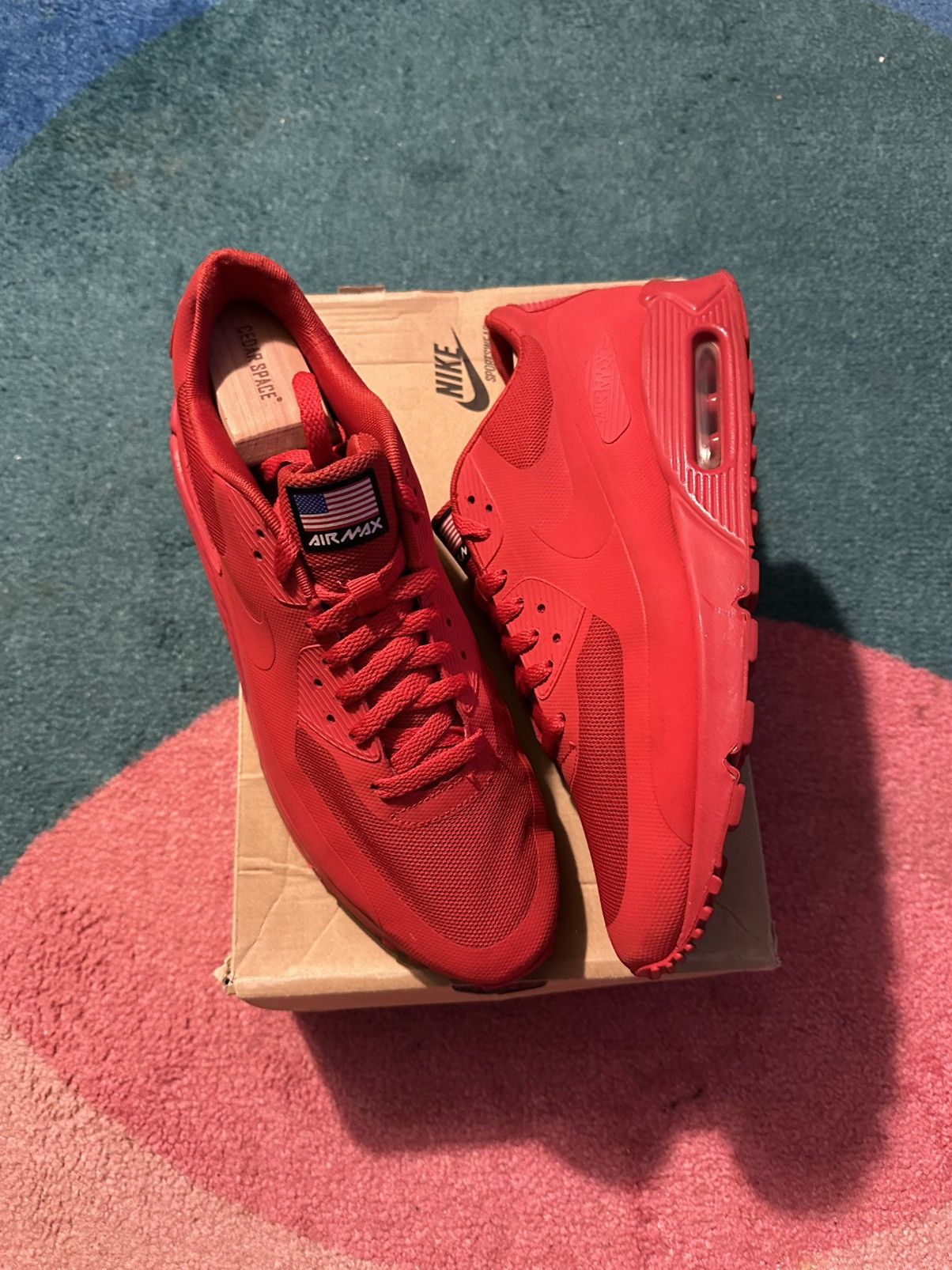 Nike Nike Air Max 90 Hyperfuse QS Independence Day USA Size US 11 / EU 44 - 15 Thumbnail