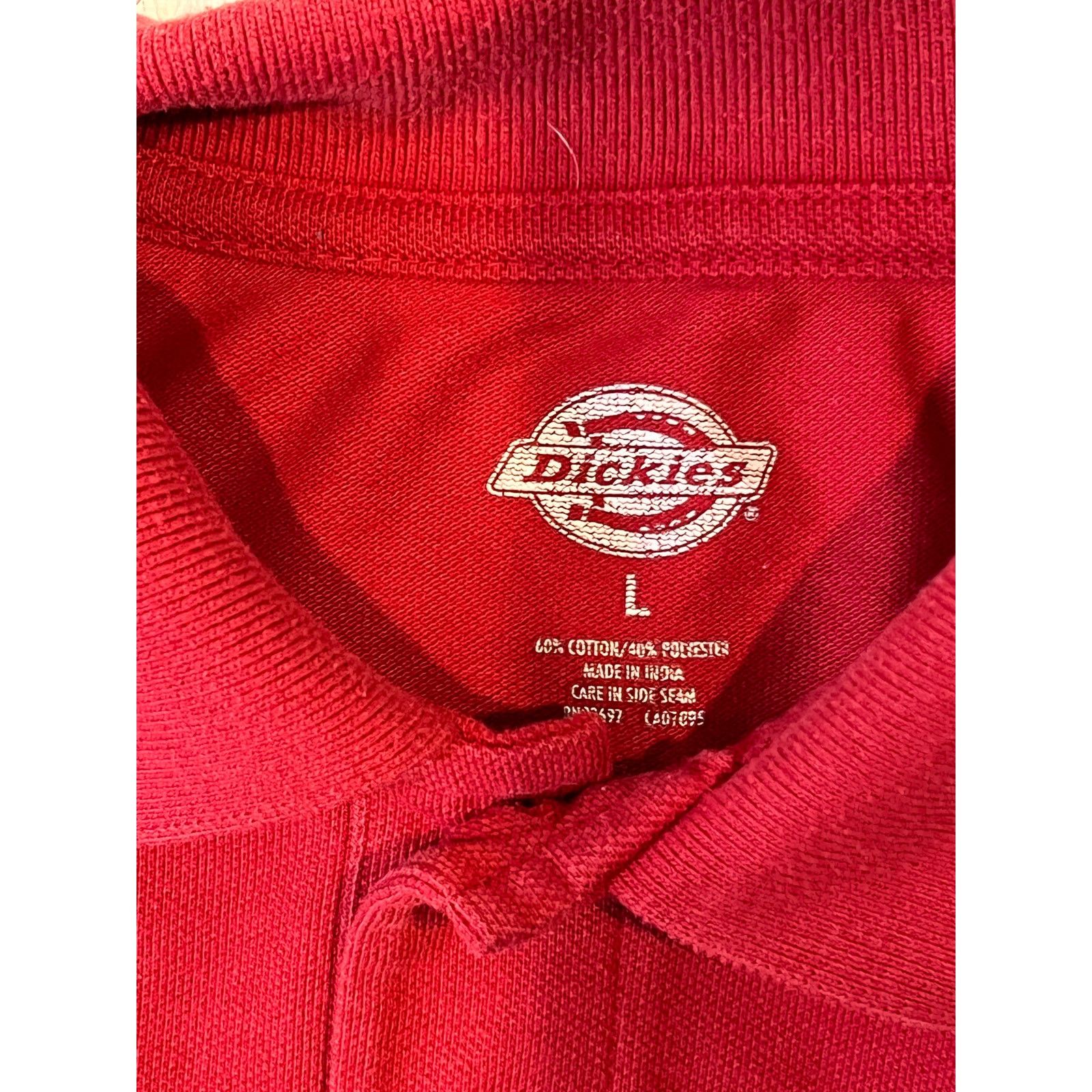 Dickies Dickies Red Polo Shirt Mens L Size US L / EU 52-54 / 3 - 2 Thumbnail