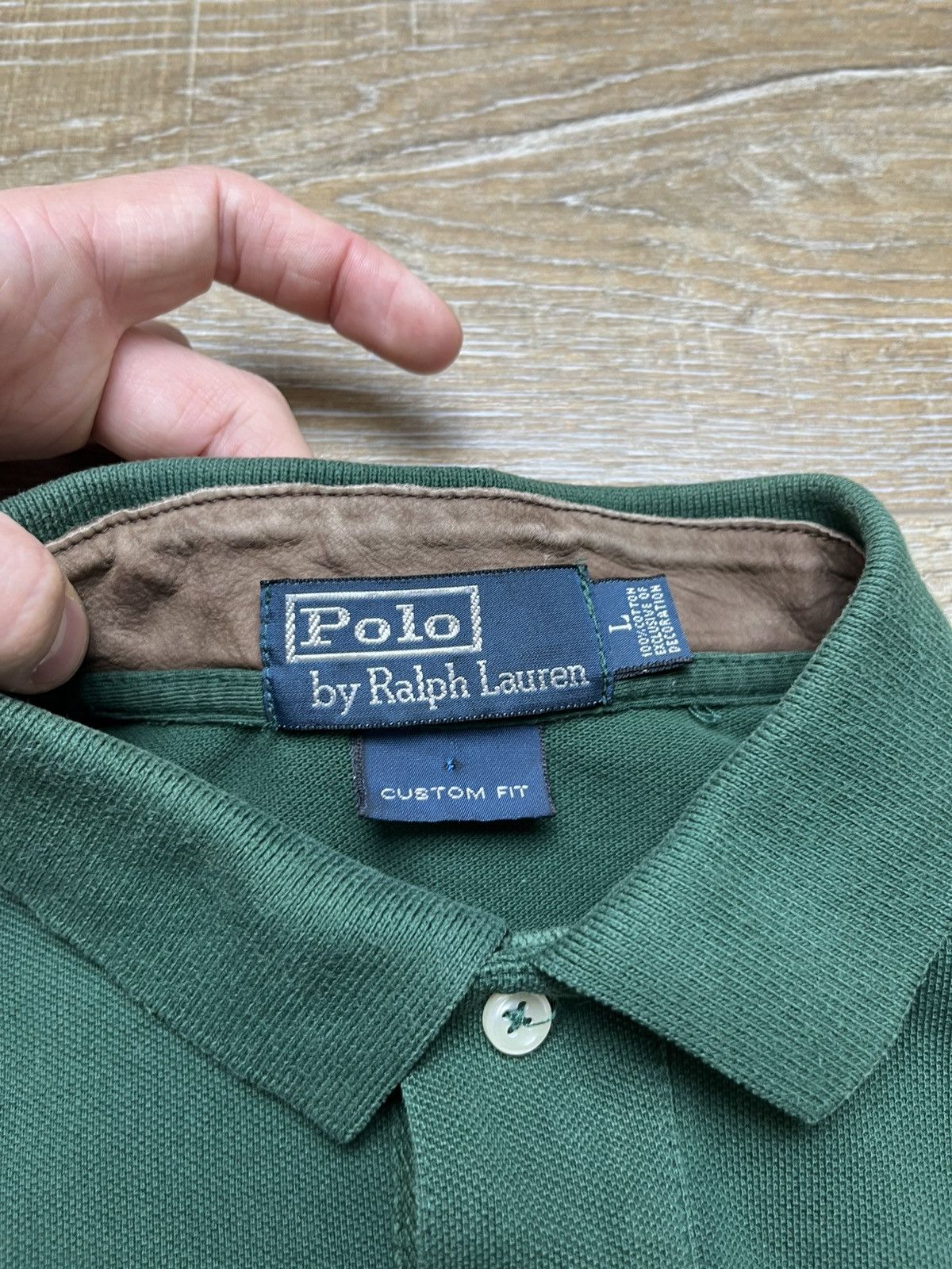 Polo Ralph Lauren 90S RALPH LAUREN RUGBY JERSEY WITH LEATHER INSERTS #3 Size US L / EU 52-54 / 3 - 5 Thumbnail