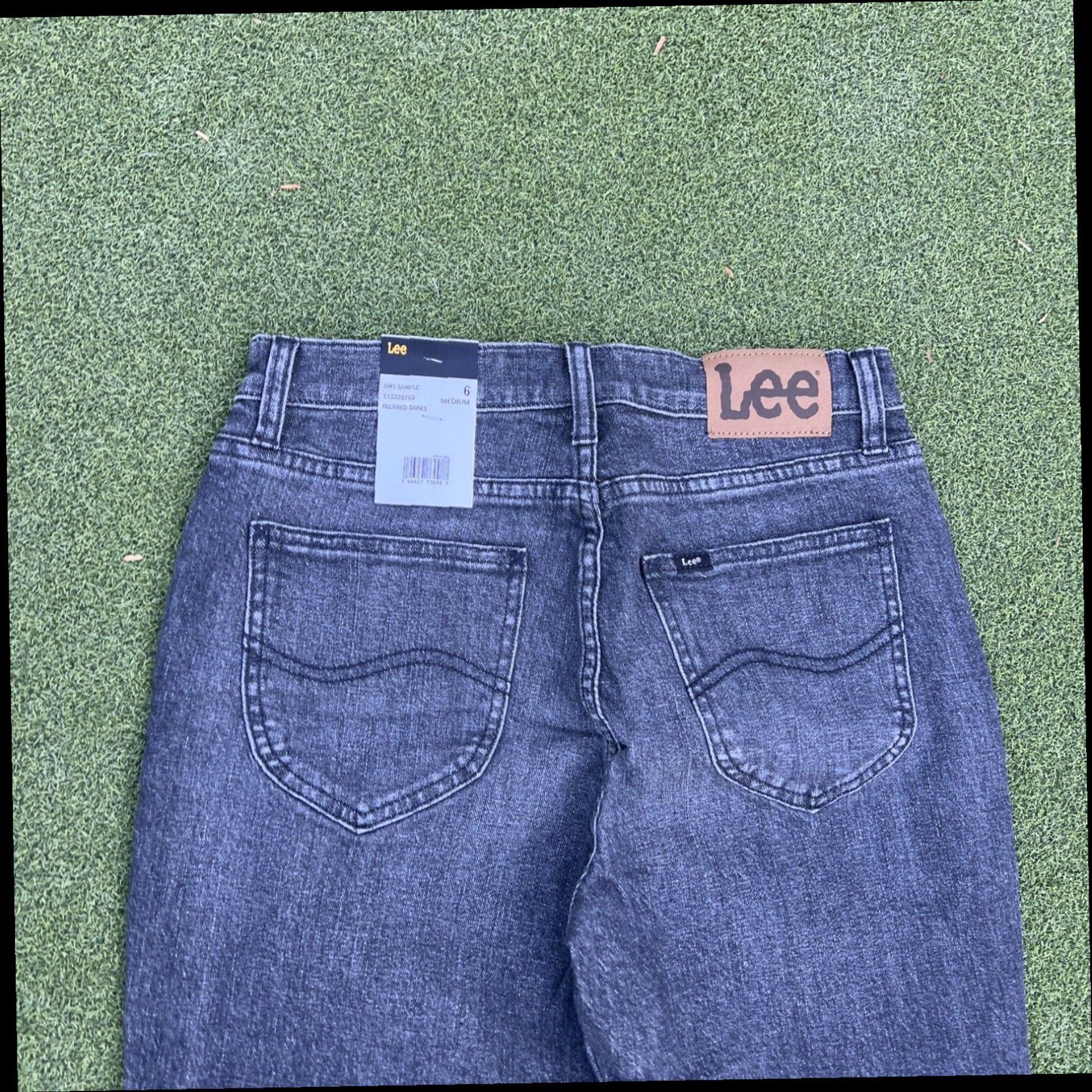 Lee New LEE Womens Flared Jeans Size 6 Medium Wash Cotton Spandex Blend Black Size 28" / US 6 / IT 42 - 2 Thumbnail