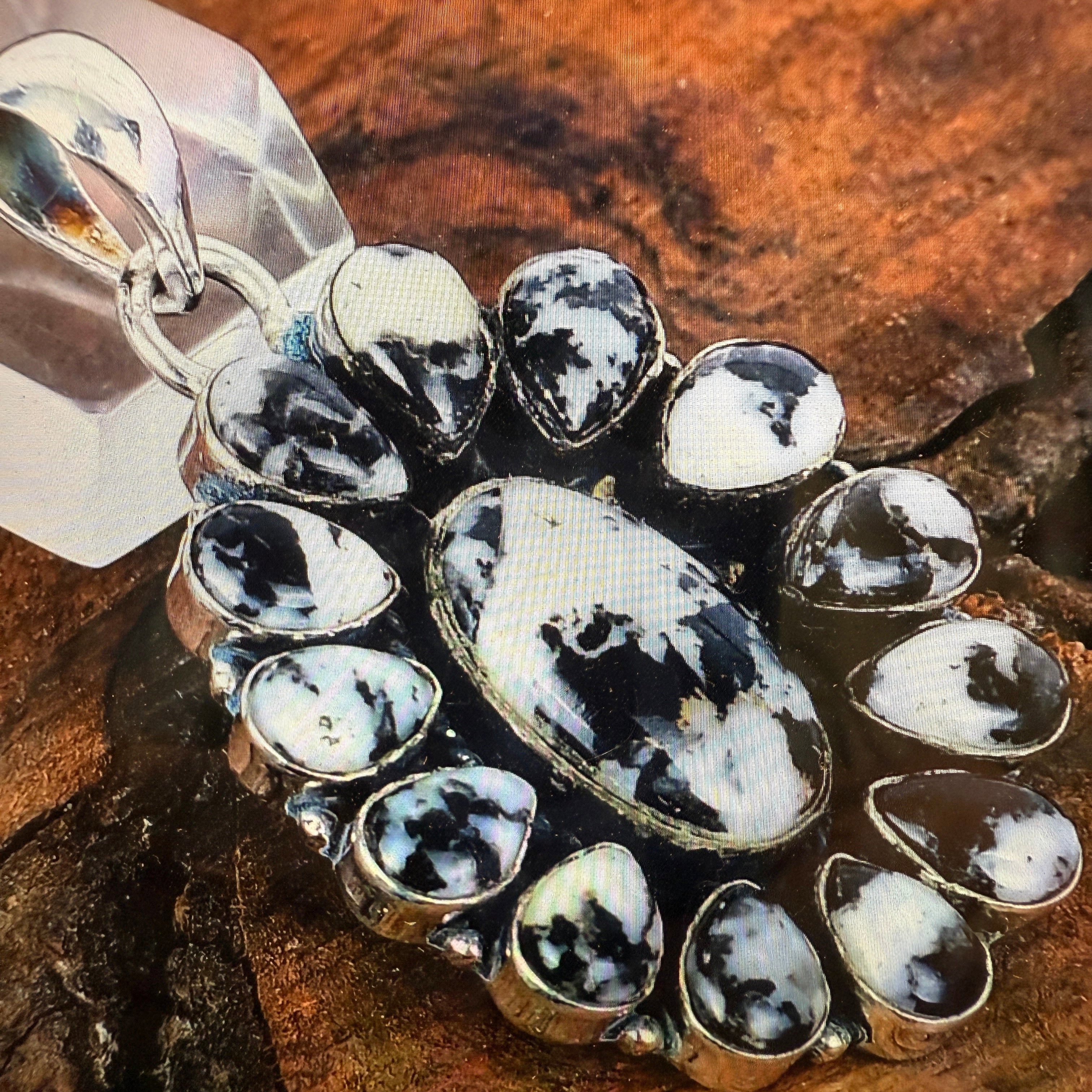 Other White Buffalo Dahlia Turquoise Gemstone Navajo Pendant Size ONE SIZE - 1 Thumbnail