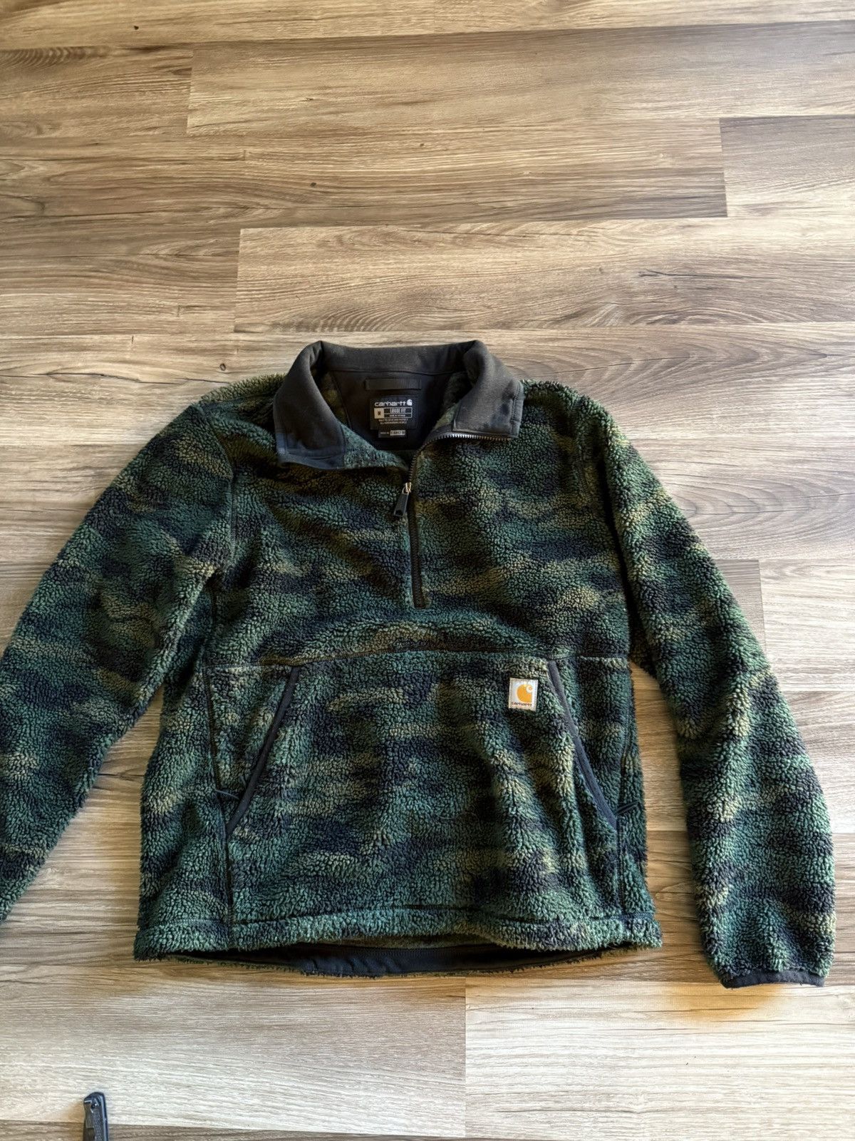 Carhartt Carhartt Half Zip Fleece Jacket Camouflage size Medium Size US M / EU 48-50 / 2 - 1 Thumbnail