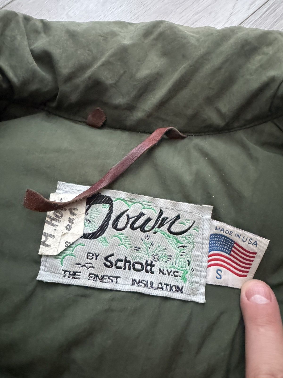 Schott Vintage SCHOTT N.Y.C Puffer Goose Down Jacket USA Size US S / EU 44-46 / 1 - 12 Thumbnail