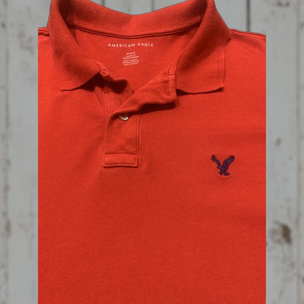 American Eagle Outfitters American Eagle Shirt Adult Medium Short Sleeve Button-Up Collared Casual Red Men's Regular Cotton All Seasons 90s? No (note: avoid adding decade) Size US M / EU 48-50 / 2 - 1 Thumbnail