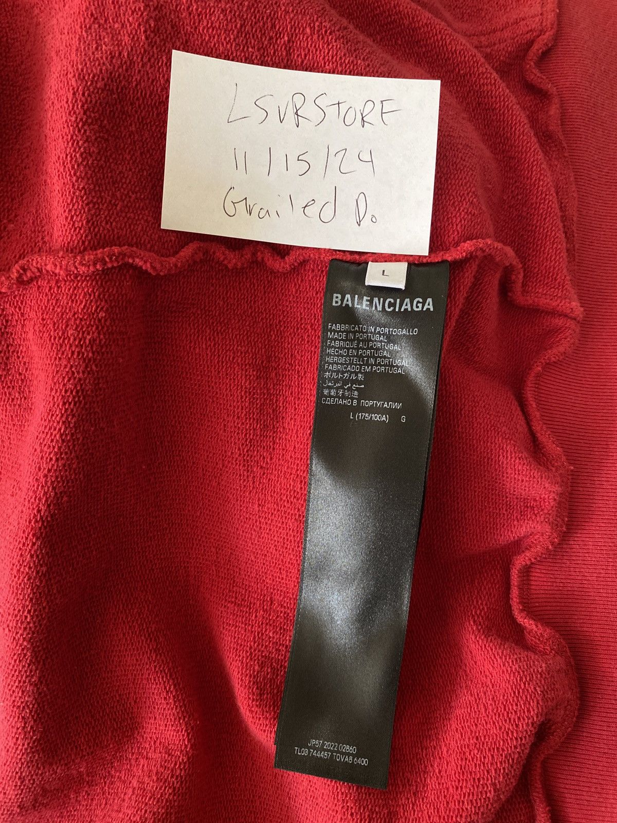 Balenciaga Balenciaga Red Skater Graffiti Zip Hoodie SS23 Large Size US L / EU 52-54 / 3 - 6 Thumbnail