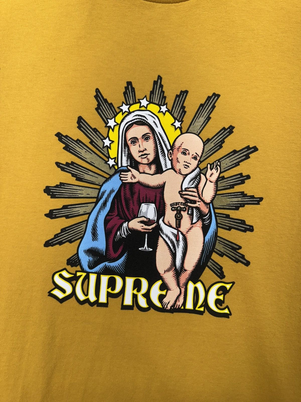 Supreme Supreme Blood Tee (Mustard) Size US S / EU 44-46 / 1 - 2 Thumbnail