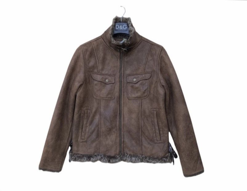Vintage Vintage University Of Oxfords Collection Leather Jacket Size US M / EU 48-50 / 2 - 1 Thumbnail