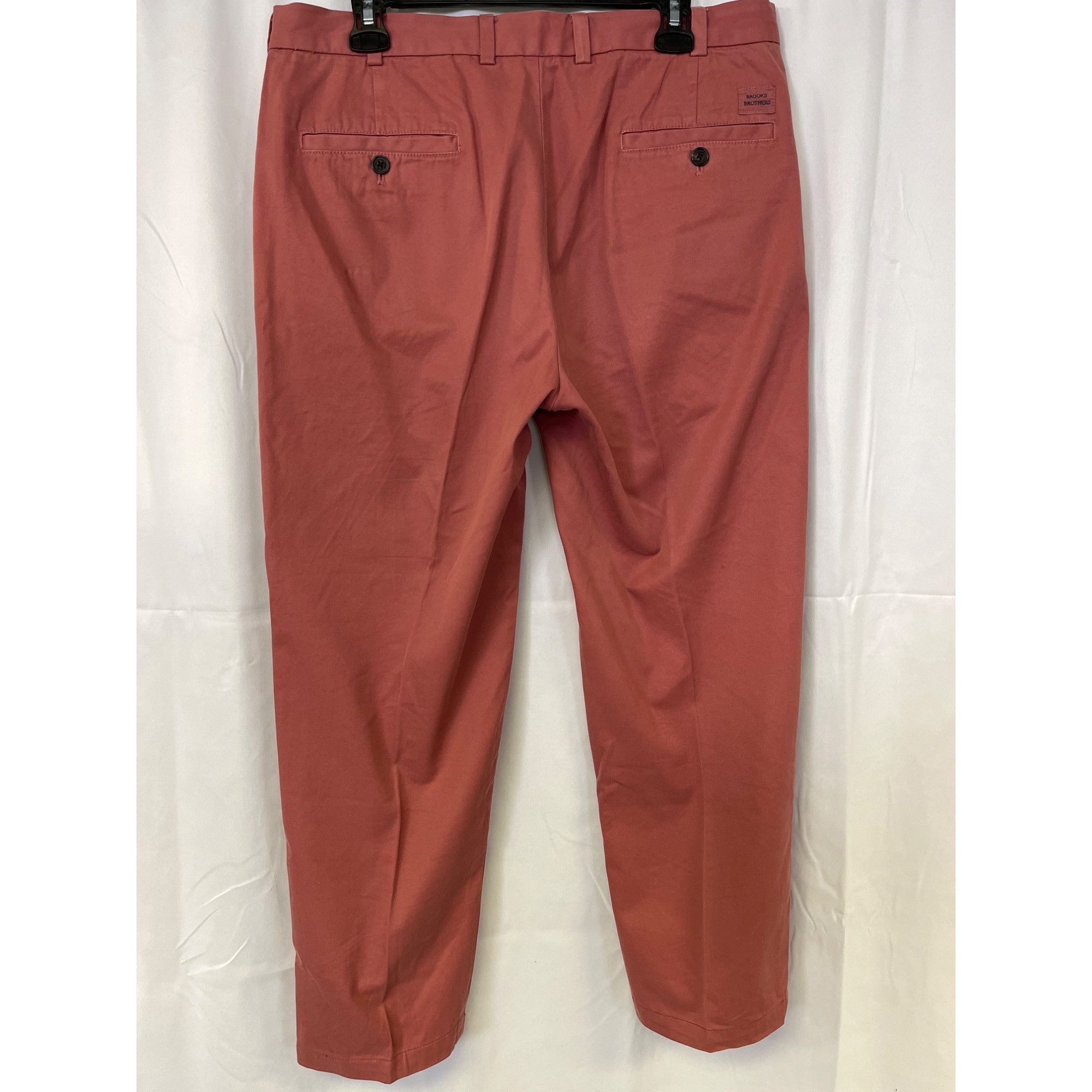 Brooks Brothers Brooks Brothers Men's Pink Chino Pants/Flat Front 36x30 SKU Size US 36 / EU 52 - 2 Thumbnail