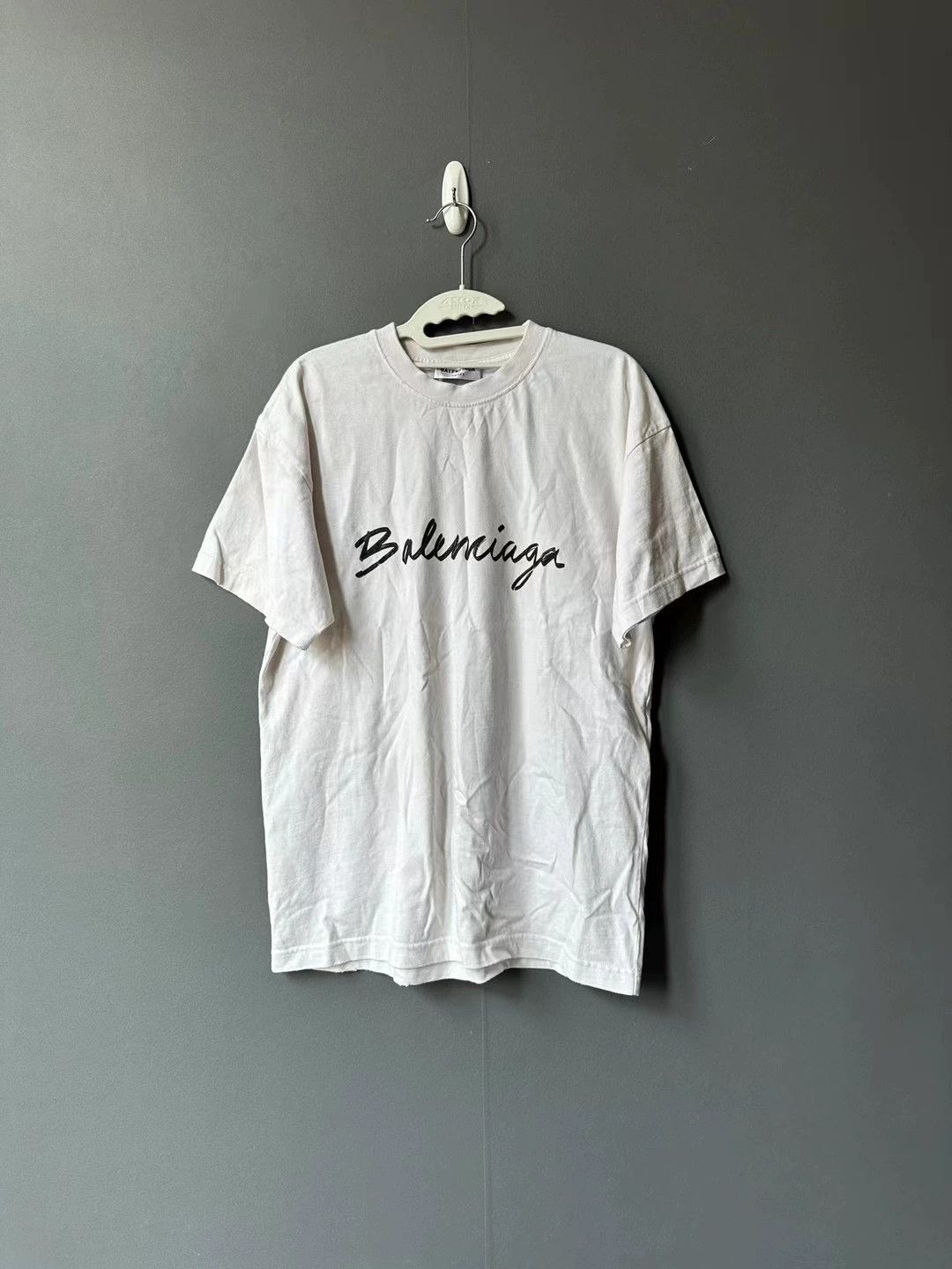 Balenciaga Balenciaga cursive short sleeved shirt Size US XS / EU 42 / 0 - 1 Thumbnail