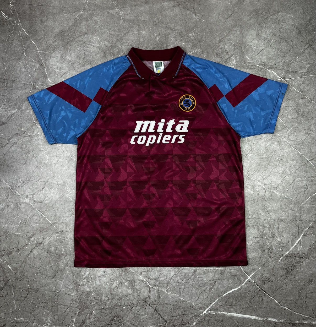 Umbro × Vintage ASTON VILLA 1990 Home Football Shirt Jersey Score Draw Size US XL / EU 56 / 4 - 1 Thumbnail