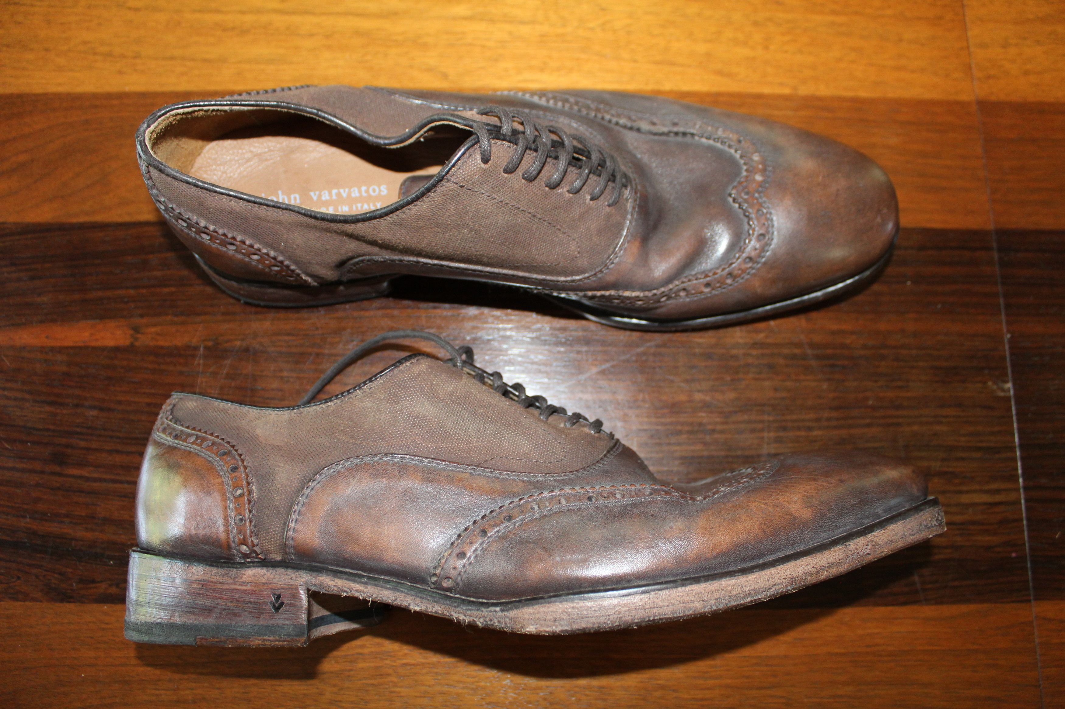 John Varvatos JV Fleetwood Balmoral Wingtip – Rare Italian-Made Size US 11 / EU 44 - 2 Thumbnail