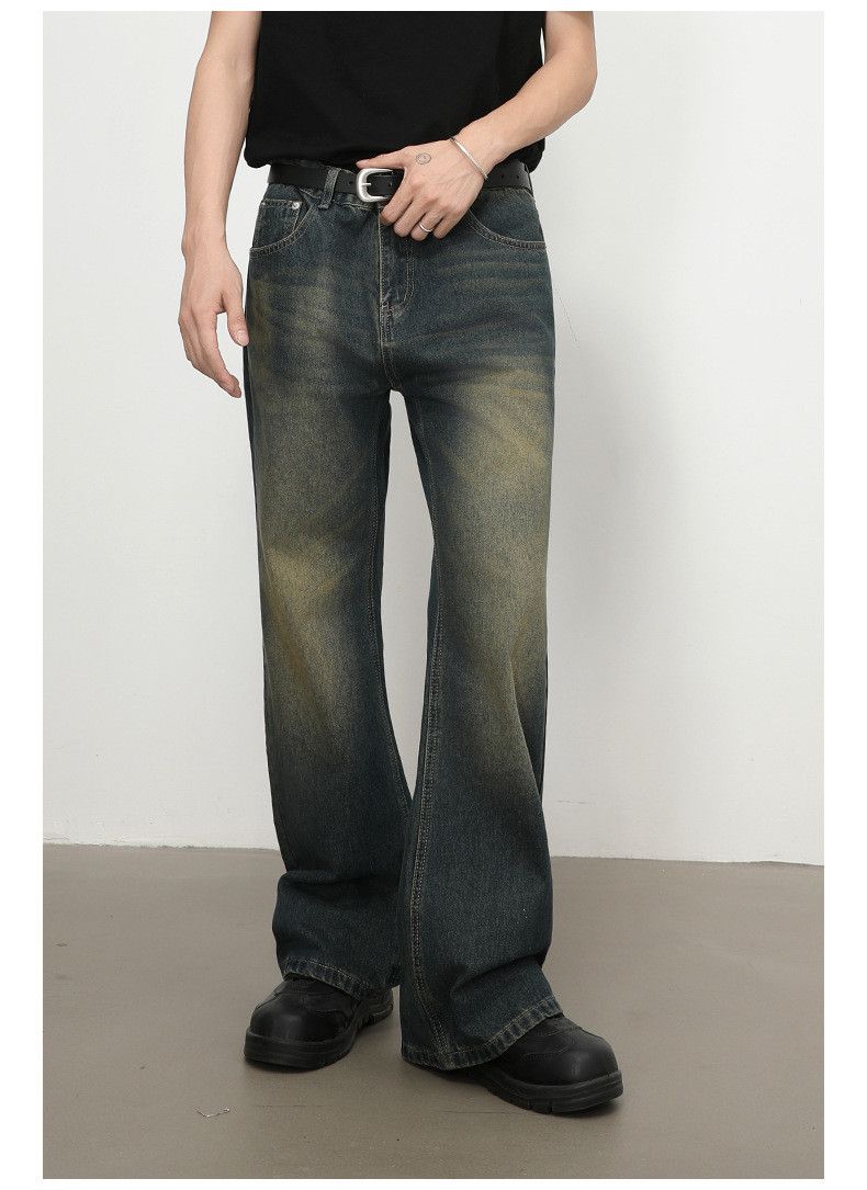 Vintage Men's Stylish Retro Distressed Flared Jeans Size US 32 / EU 48 - 1 Thumbnail