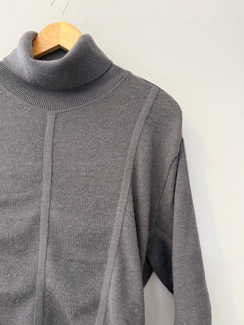 Issey Miyake Vintage Issey Miyake Vintage 90’s Wool Asymmetric Sweater Size L / US 10 / IT 46 - 2 Thumbnail