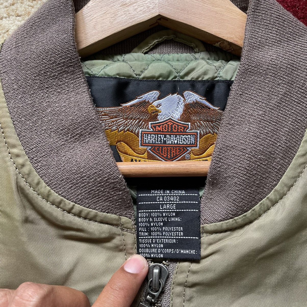 Harley Davidson × Vintage Vintage 90s Harley Davidson Bomber Jacket Size US L / EU 52-54 / 3 - 4 Thumbnail