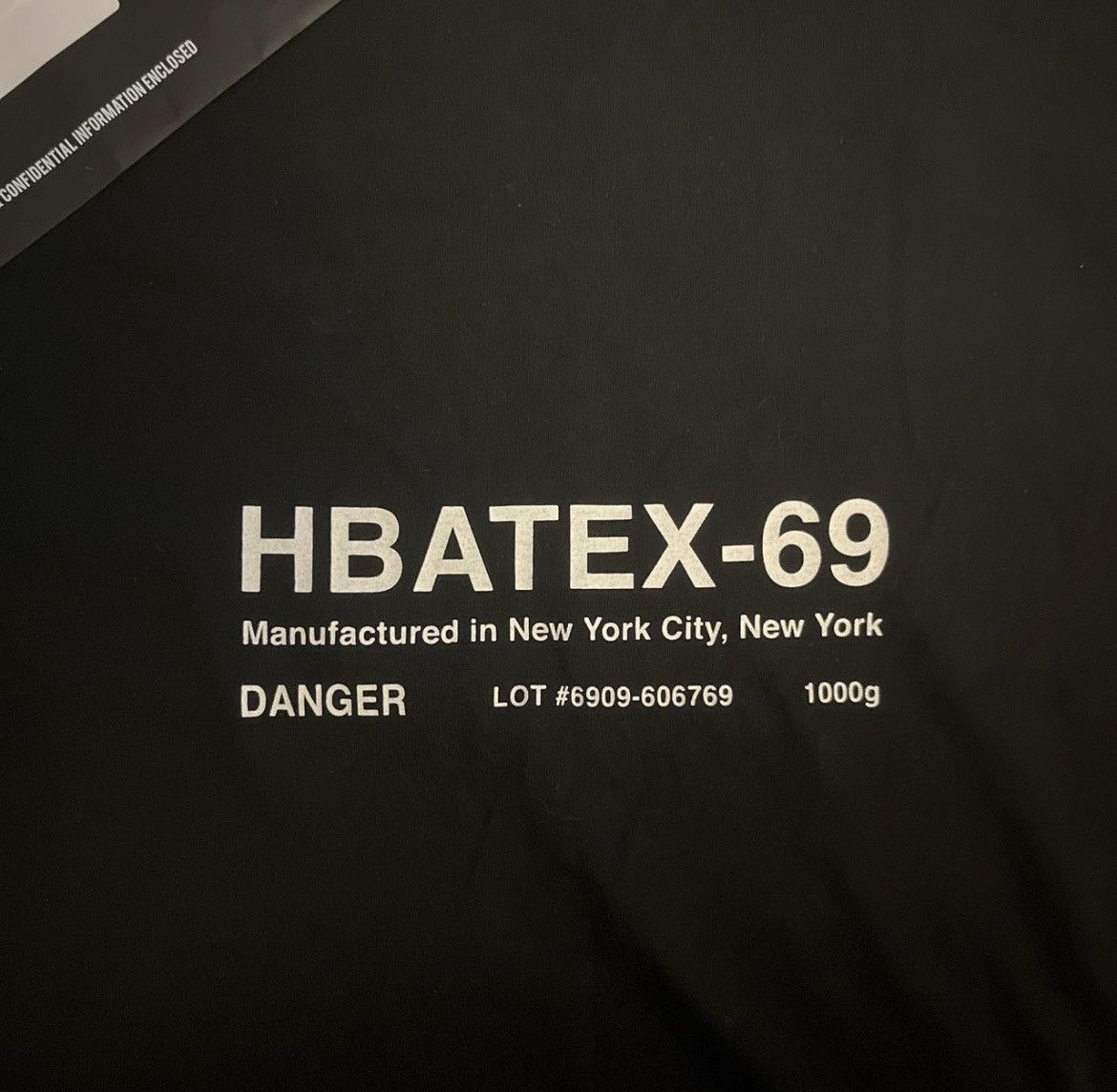 Hood By Air HBA black “HBATEX-69” T-shirt Size US L / EU 52-54 / 3 - 3 Thumbnail
