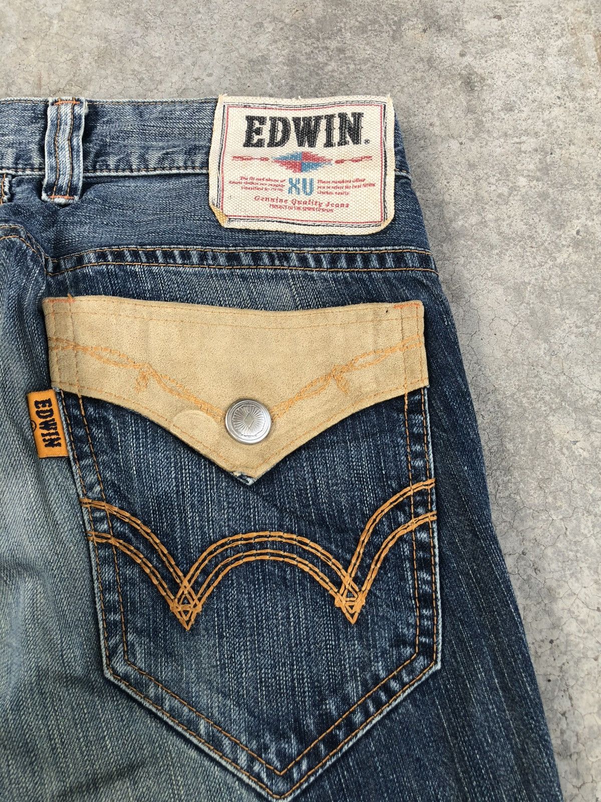 Who Decides War Japanese Edwin Navajo Flared Jeans Bootcut Distressed Size US 33 - 17 Thumbnail