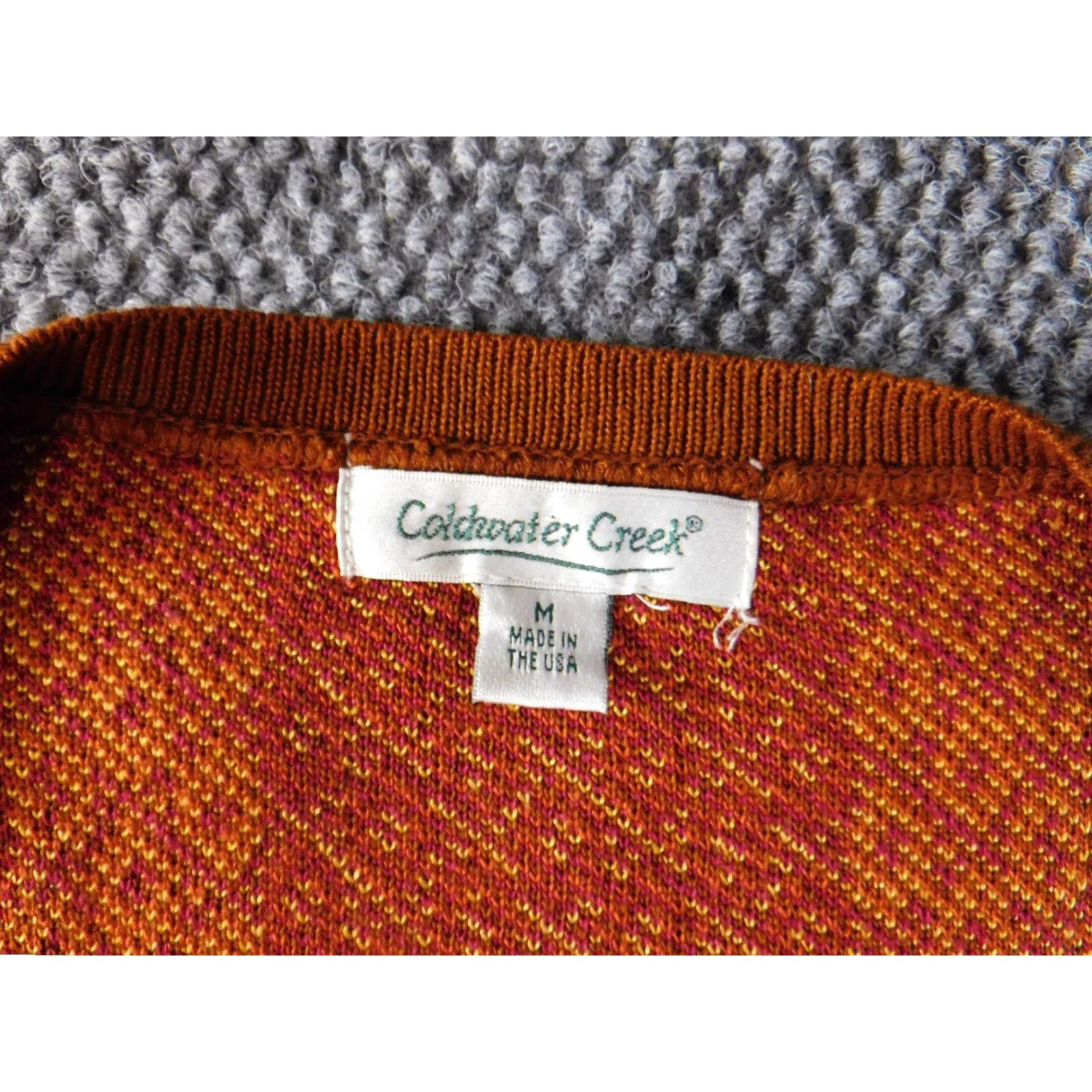 Coldwater Creek Coldwater Creek Cardigan Sweater Womens M Red Tribal V-Neck Button Open短 Size M / US 6-8 / IT 42-44 - 7 Thumbnail