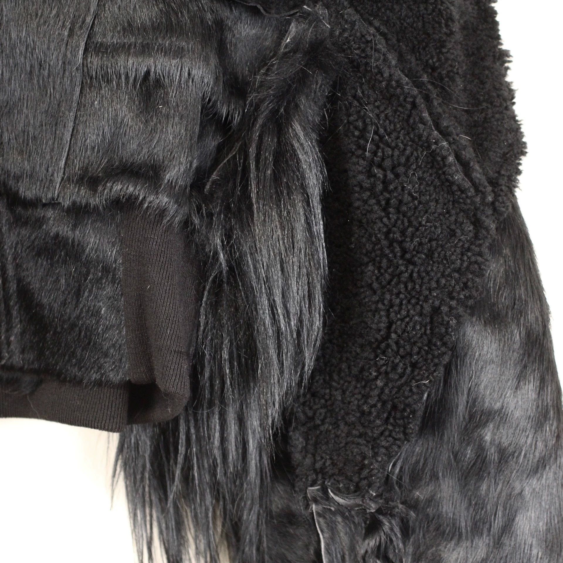 Rick Owens Rickowens Main Line, Multi-Material Patchwork Shearling Coat Size US S / EU 44-46 / 1 - 4 Thumbnail