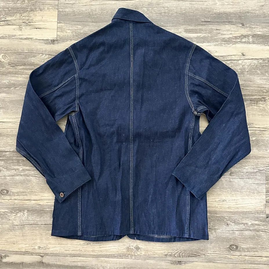 Other Vintage 70s Mahagamage 007 KGBR Unlined Denim Chore Jacket Size US S / EU 44-46 / 1 - 6 Thumbnail