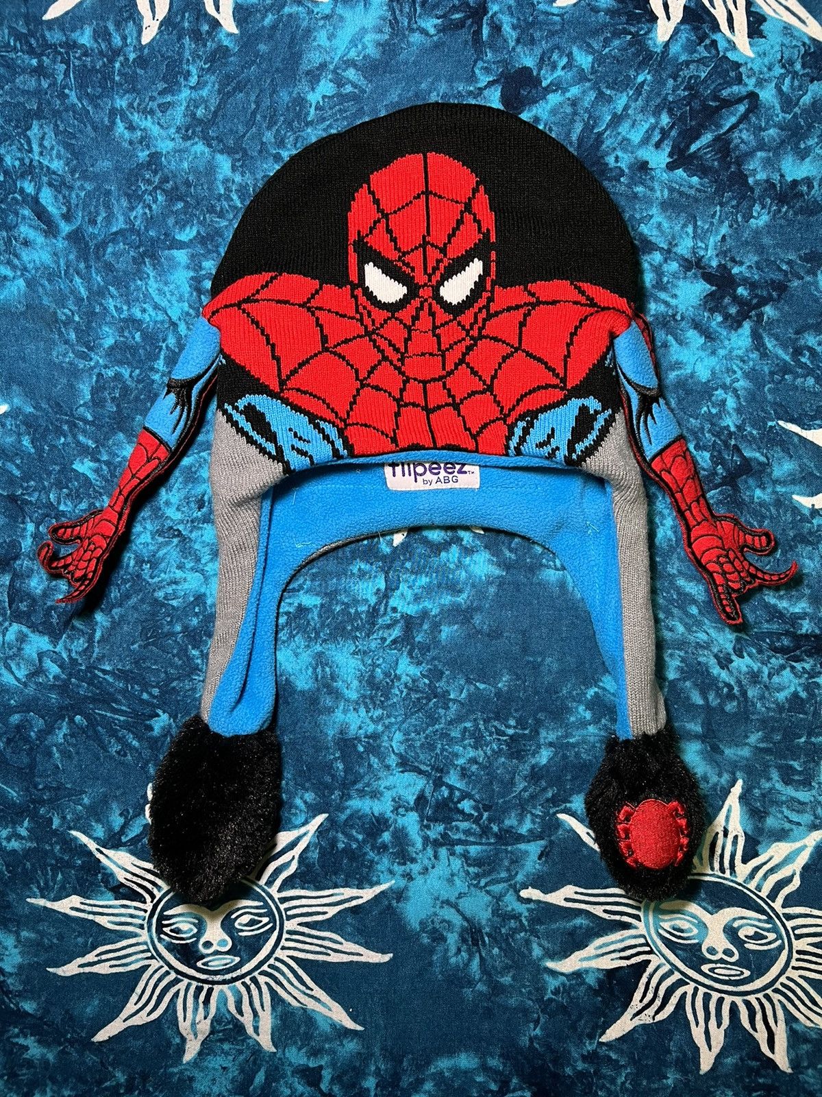 Marvel Comics SPIDER-MAN BIG LOGO MARVEL BEANIE HATS Y2K DRILL 90s Size ONE SIZE - 1 Thumbnail