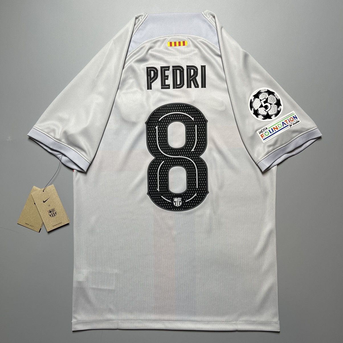 Nike × Vintage NWT BARCELONA NIKE 2022/2023 FOOTBALL THIRD JERSEY #8 PEDRI Size US S / EU 44-46 / 1 - 1 Thumbnail