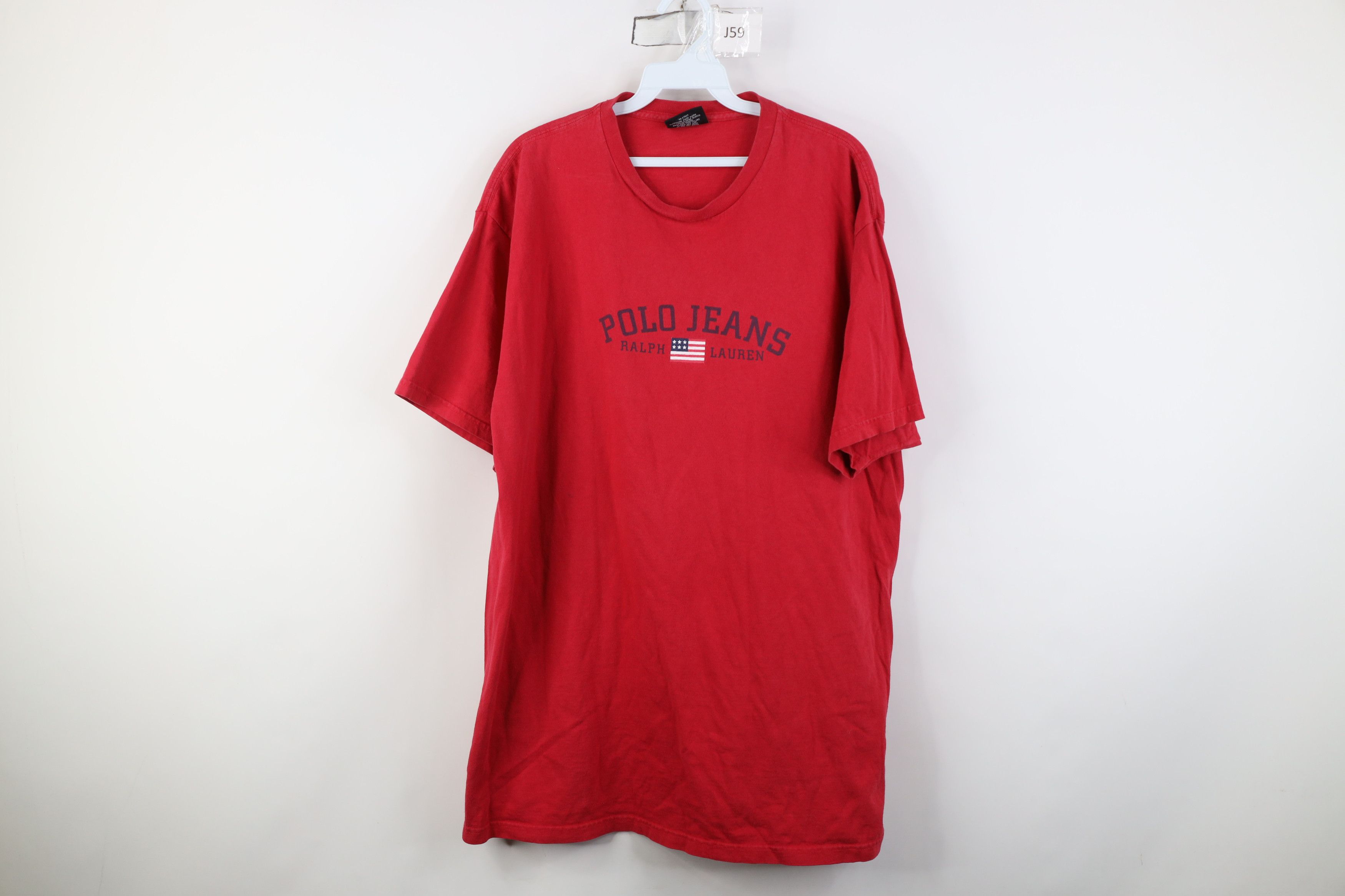 Ralph Lauren Vintage 90s Ralph Lauren Spell Out Flag Short Sleeve T-Shirt Size US L / EU 52-54 / 3 - 1 Thumbnail