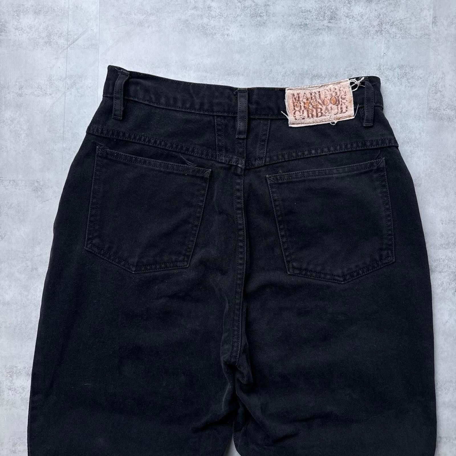 Marithe + Francois Girbaud Y2K Marithe Francois Girbaud Black 00s Denim Jeans Size 32" / US 10 / IT 46 - 4 Thumbnail