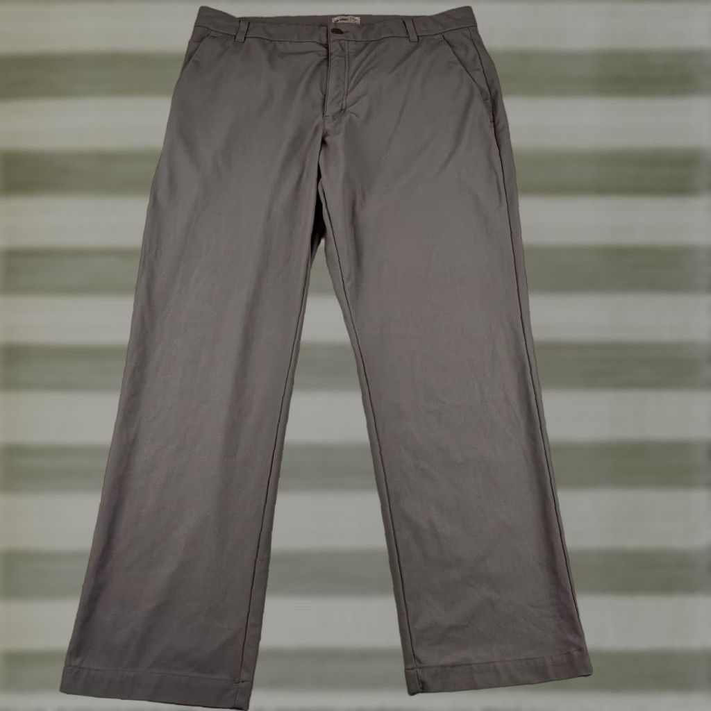Vintage VRST Pants Mens Limitless 4 Way Stretch 38x30 Gray Chino Sport Casual Athletic Slim Tapered Inseam 30 Size US 38 / EU 54 - 1 Thumbnail