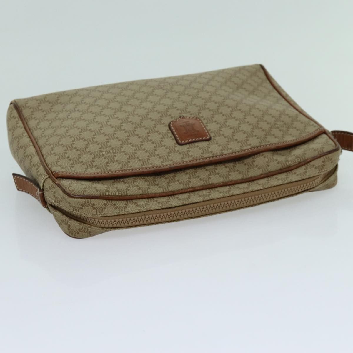 Celine CELINE Macadam Canvas Clutch Bag Beige Size ONE SIZE - 5 Thumbnail