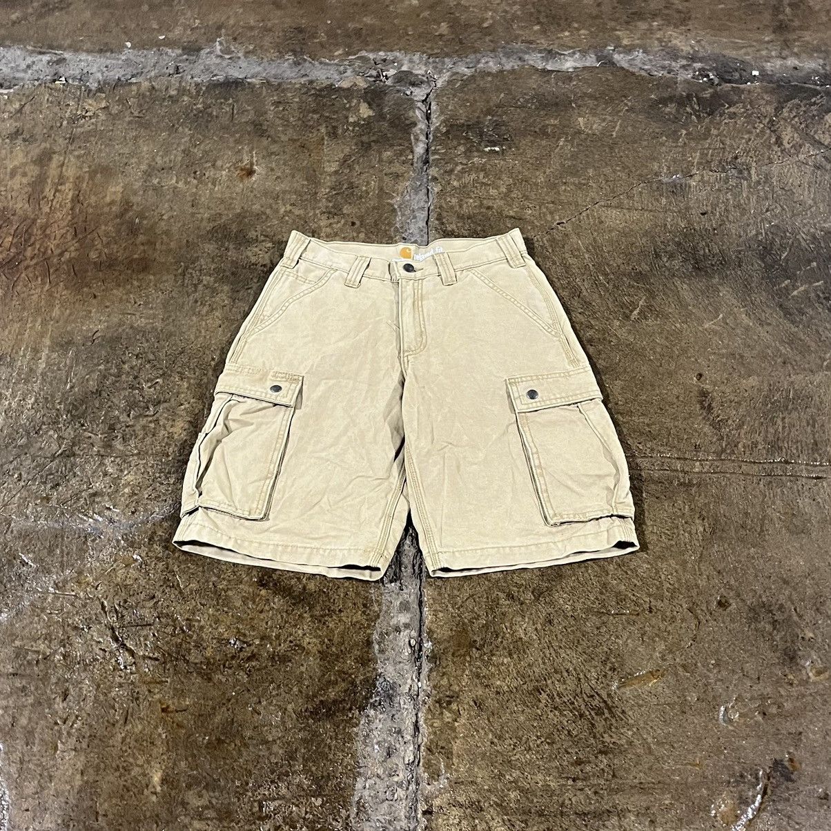 Carhartt × Vintage Carhartt Cargo Shorts Baggy Crazy Y2K Workwear Skater Size US 28 / EU 44 - 2 Thumbnail