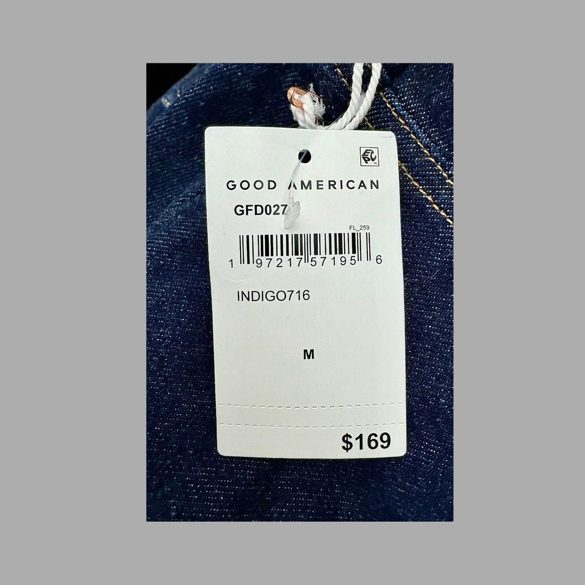 Good American Good American Women’s Jean Blue Stretch Crop Jacket Sz M Size M / US 6-8 / IT 42-44 - 13 Thumbnail
