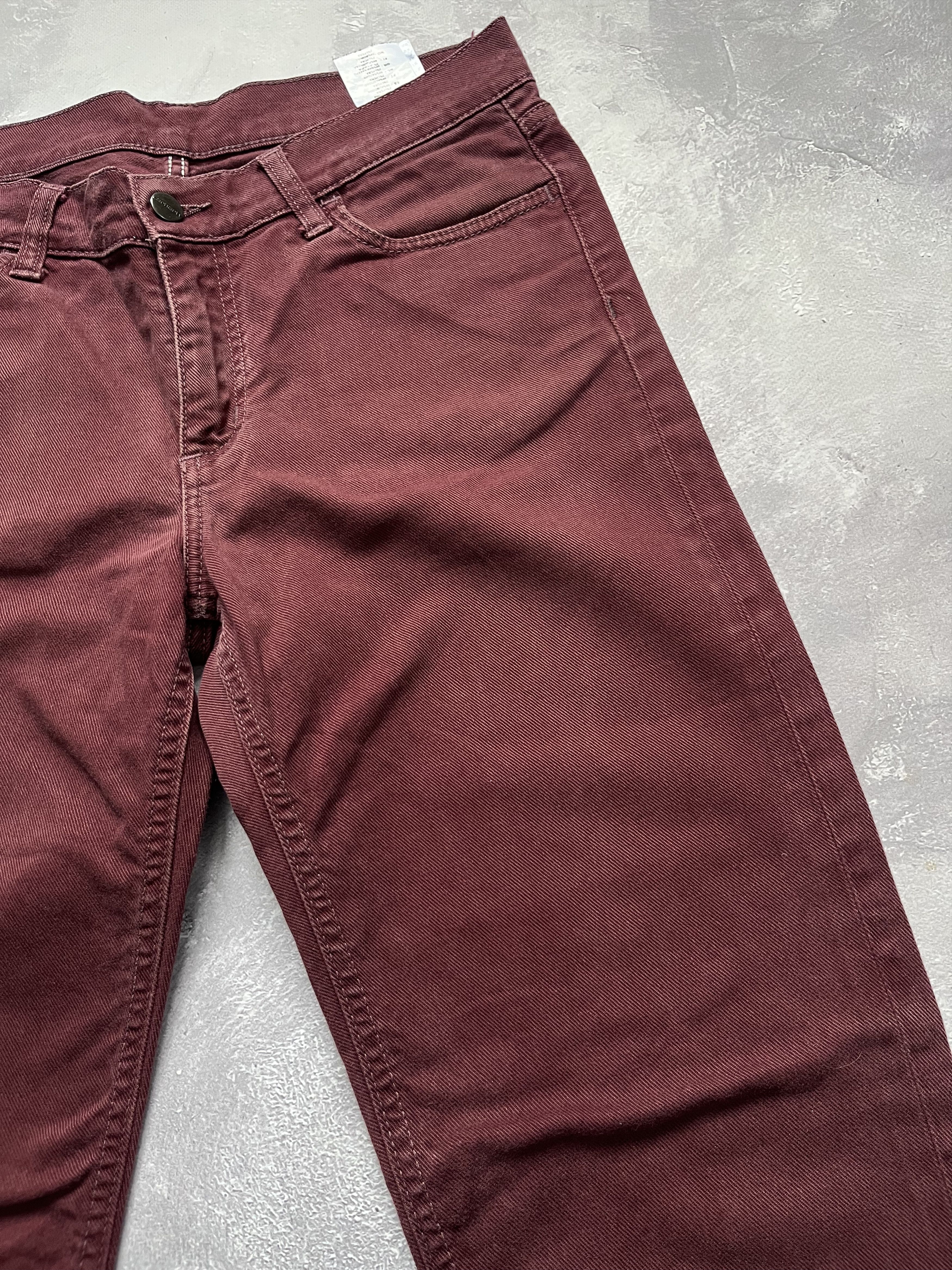 Carhartt Wip Carhartt Slam Pant Jeans W29 L32 29/32 Red Denim Size US 29 - 4 Thumbnail