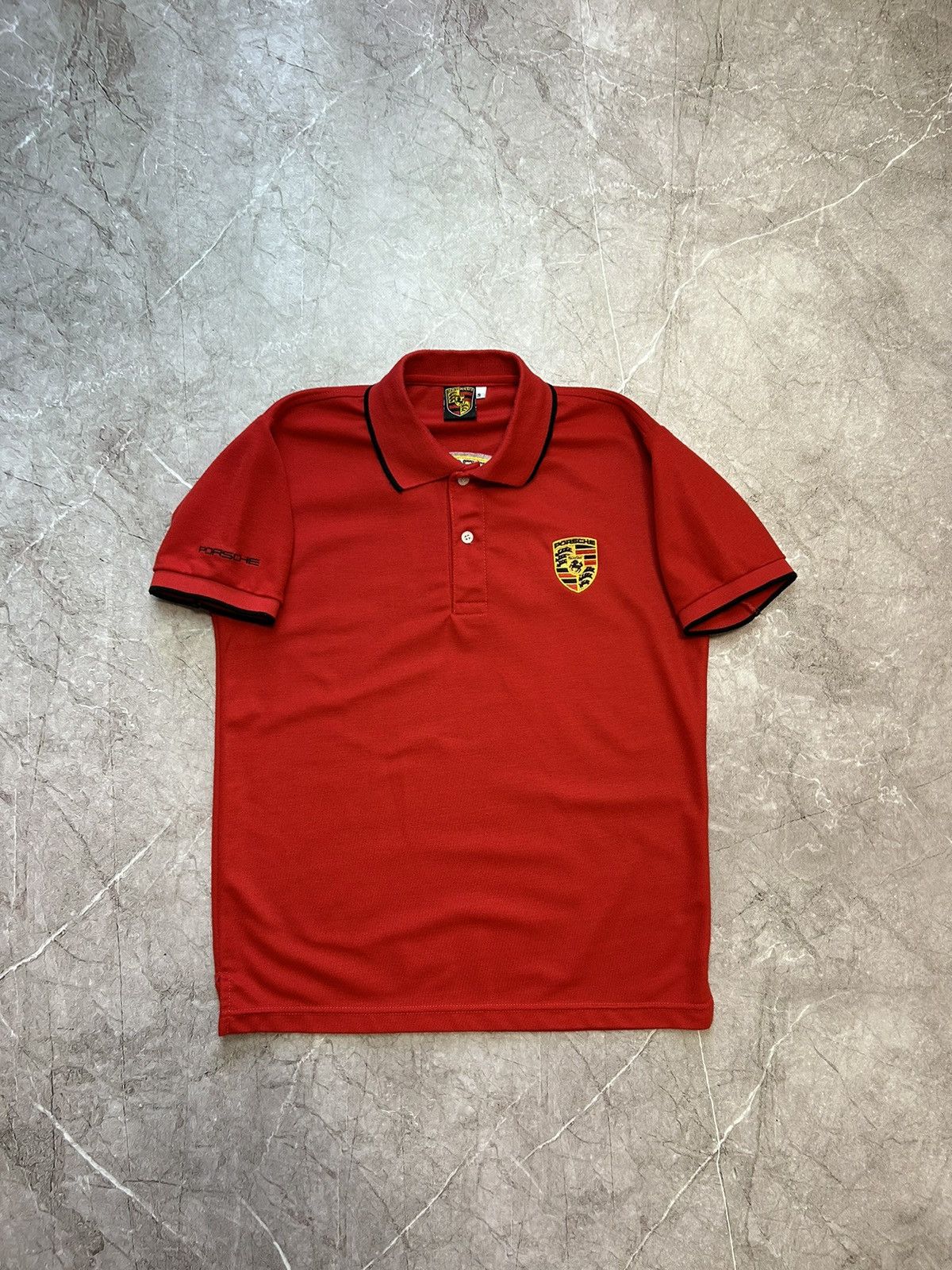 Porsche Design × Vintage Vintage Porsche Polo Basic Fit Y2K Size US S / EU 44-46 / 1 - 1 Thumbnail
