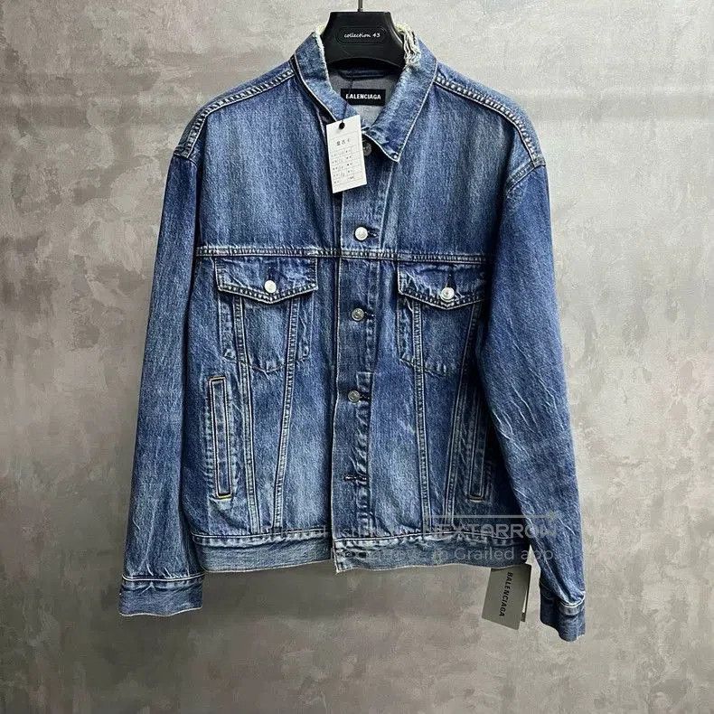 Balenciaga Balenciaga Blue Denim Jacket New. Size US S / EU 44-46 / 1 - 1 Thumbnail