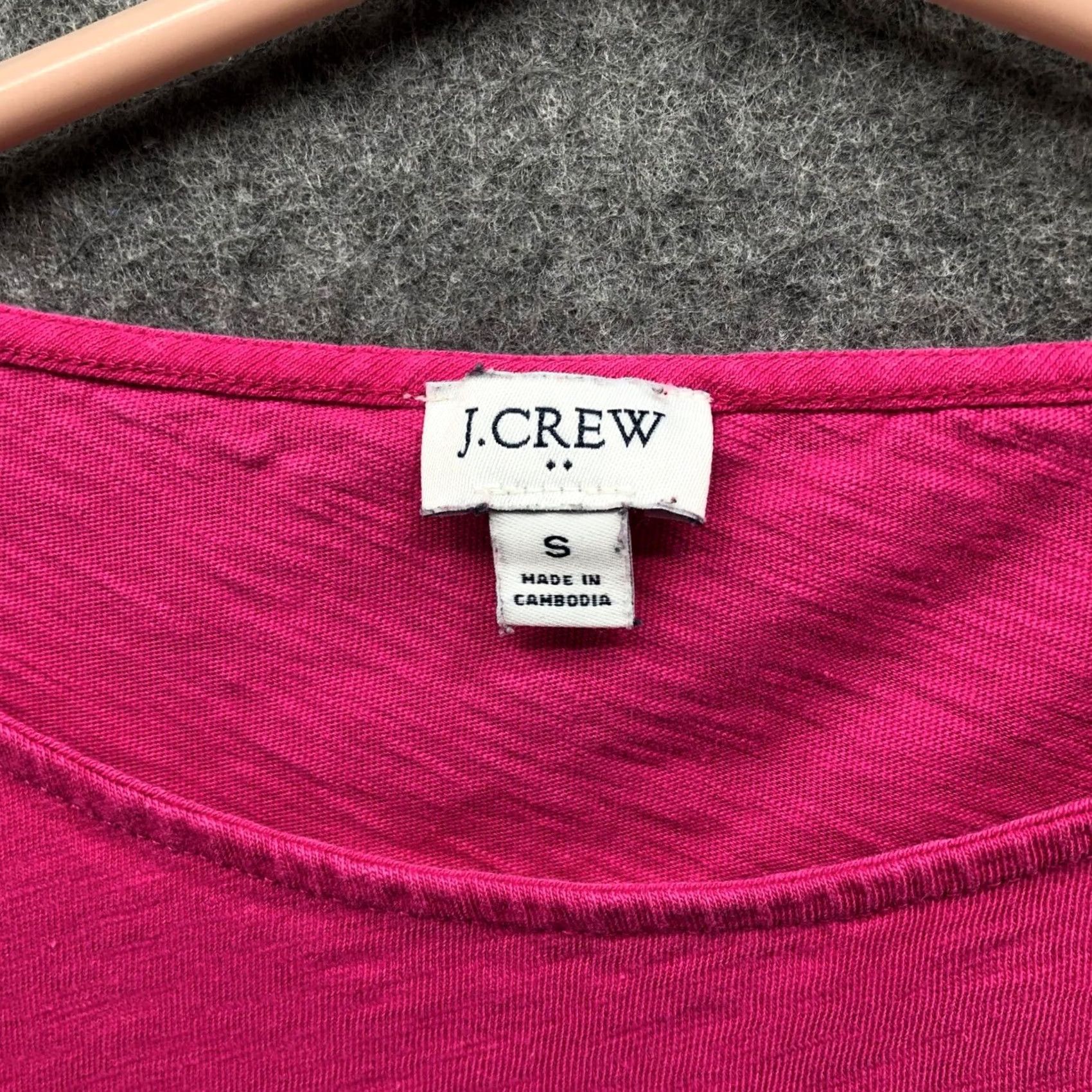 J.Crew J.Crew Slub Cotton Puff Sleeve T-Shirt Pink Boat Neck Short Sleeve Womens S Size S / US 4 / IT 40 - 5 Thumbnail