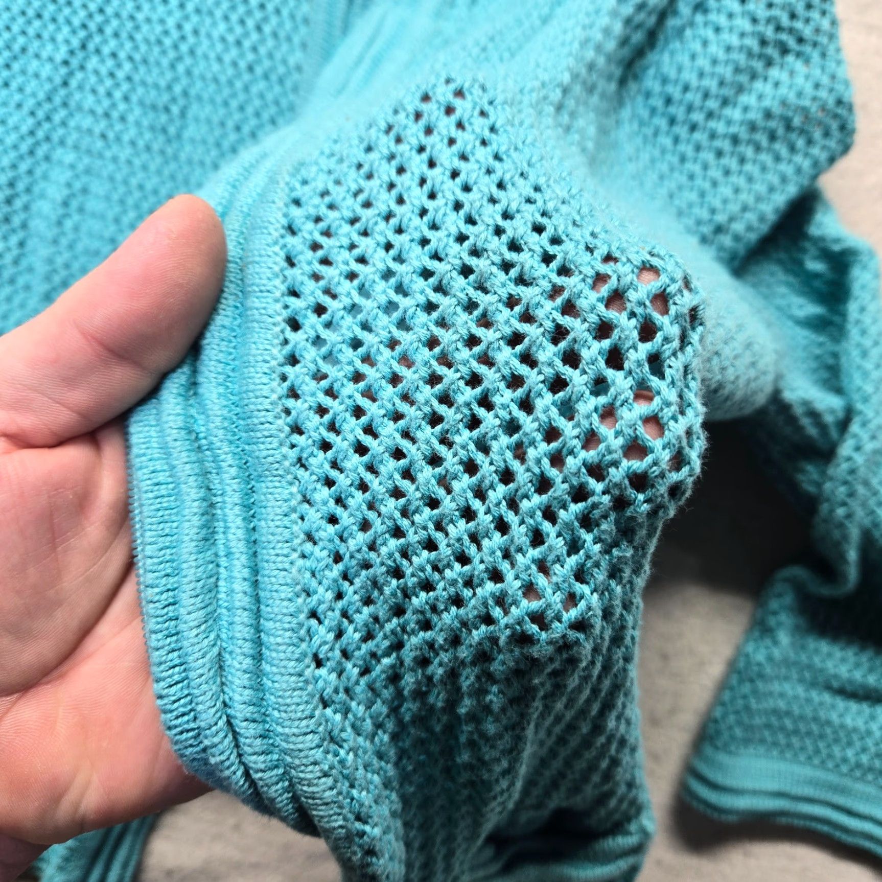 Vintage VINTAGE Jenni Women's Sweatshirt Hoodie Pullover S Small Blue Cotton Knit Casual Modern Size S / US 4 / IT 40 - 4 Thumbnail