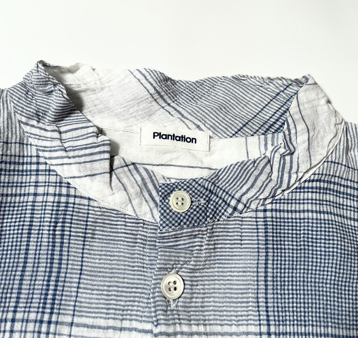 Issey Miyake Vintage issey miyake plantation plaid collarless shirt Size US M / EU 48-50 / 2 - 3 Thumbnail