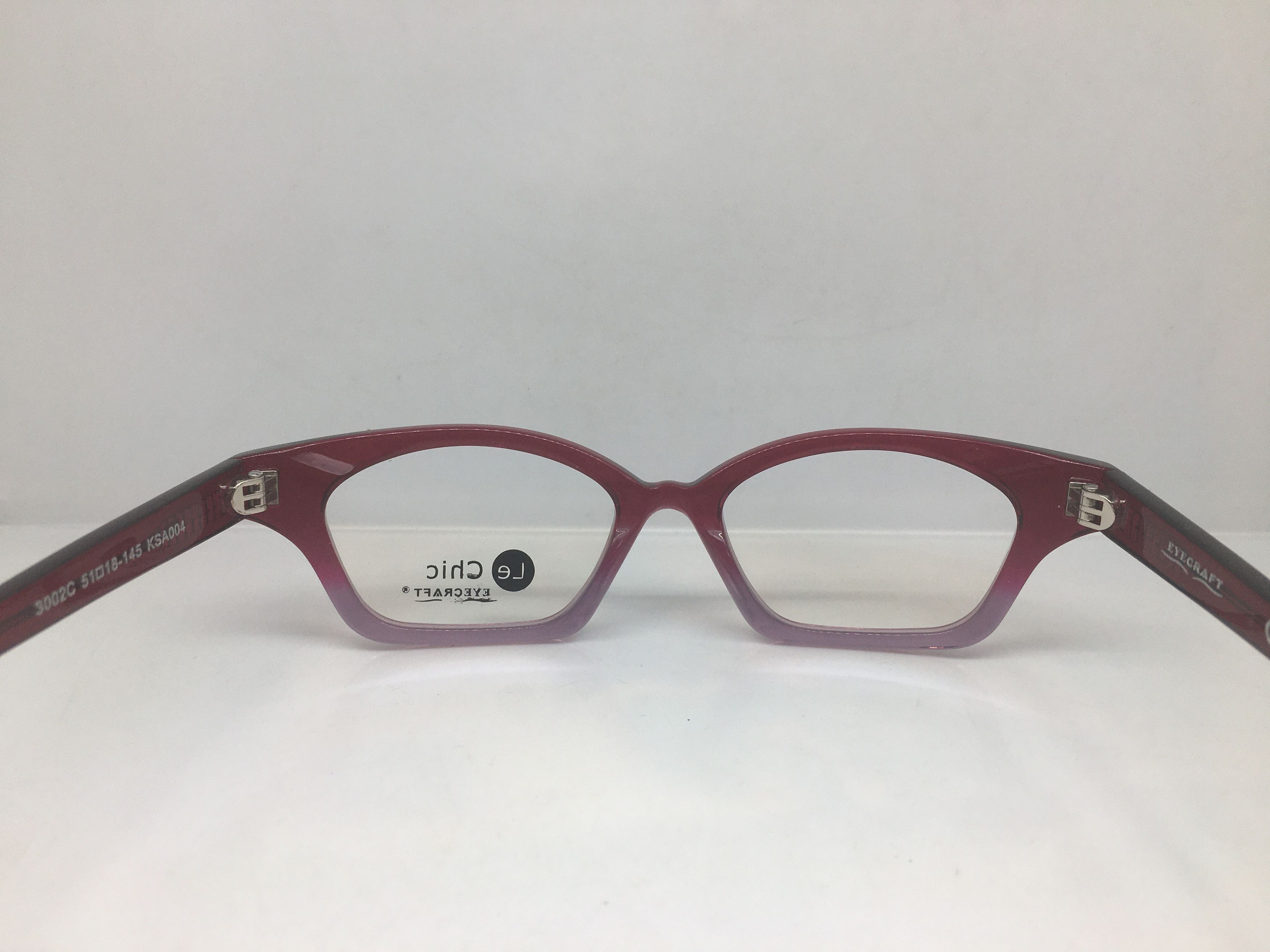 Other EYECRAFT 3002C Purish Red Cateye Eyeglasses Frame Size ONE SIZE - 4 Thumbnail