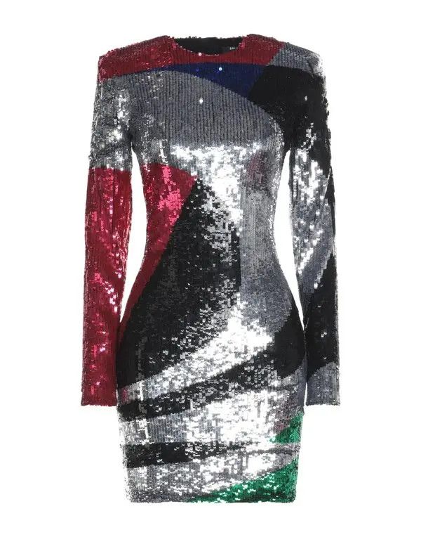 o1y0525 Sequins Mini Dress in Multicolor