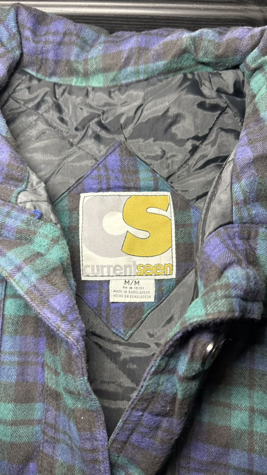 Polo Ralph Lauren Vintage Women’s 2000s Current Seen Plaid Quilted Button Up Size M / US 6-8 / IT 42-44 - 5 Thumbnail