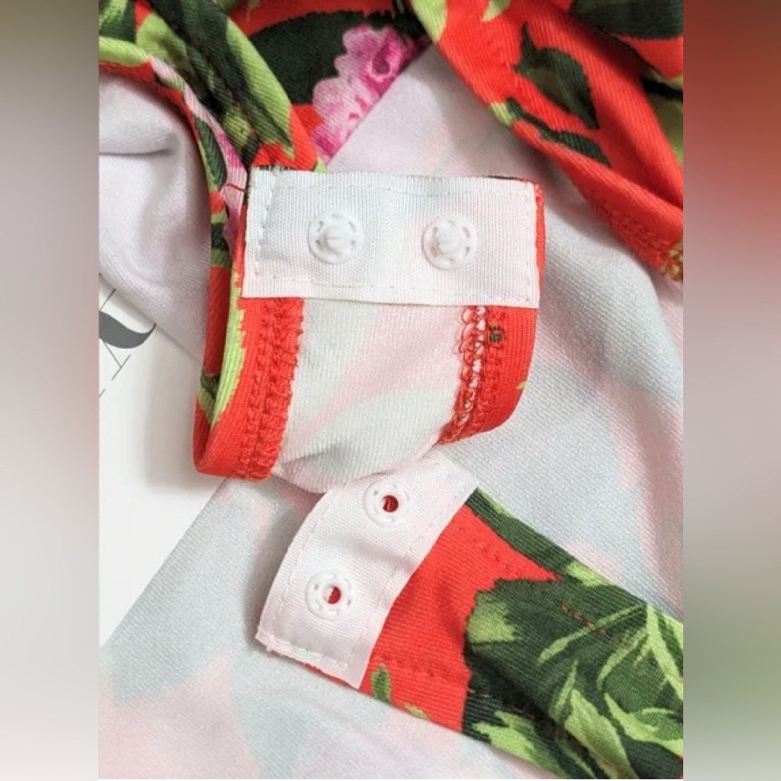 Zara Zara Draped Floral Print Bodysuit Size S / US 4 / IT 40 - 6 Thumbnail
