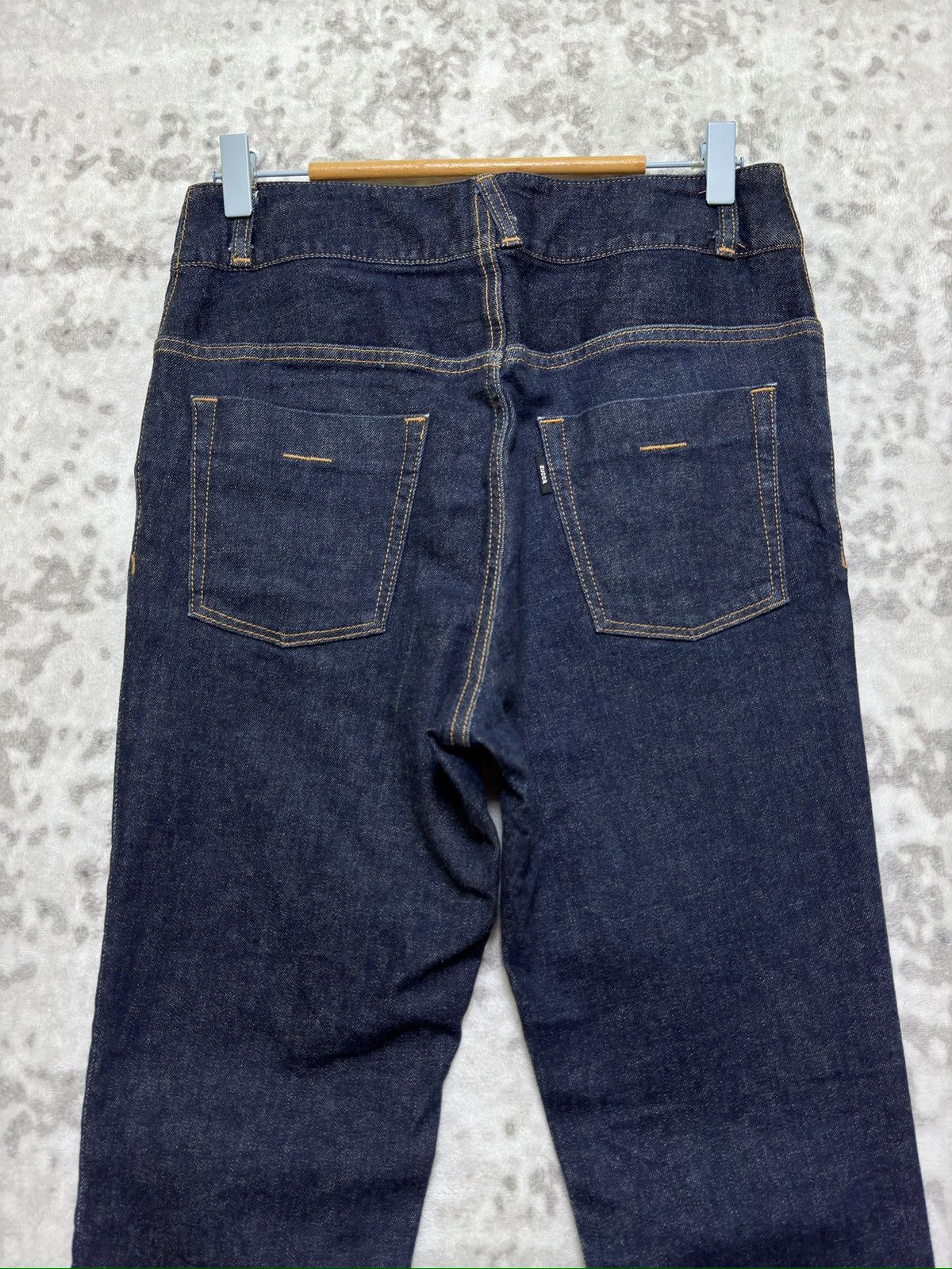 CABANE de ZUCCa Zucca Indigo Denim Jeans Slim Thigh Flared Leg Drop Crotch Size US 28 / EU 44 - 8 Thumbnail