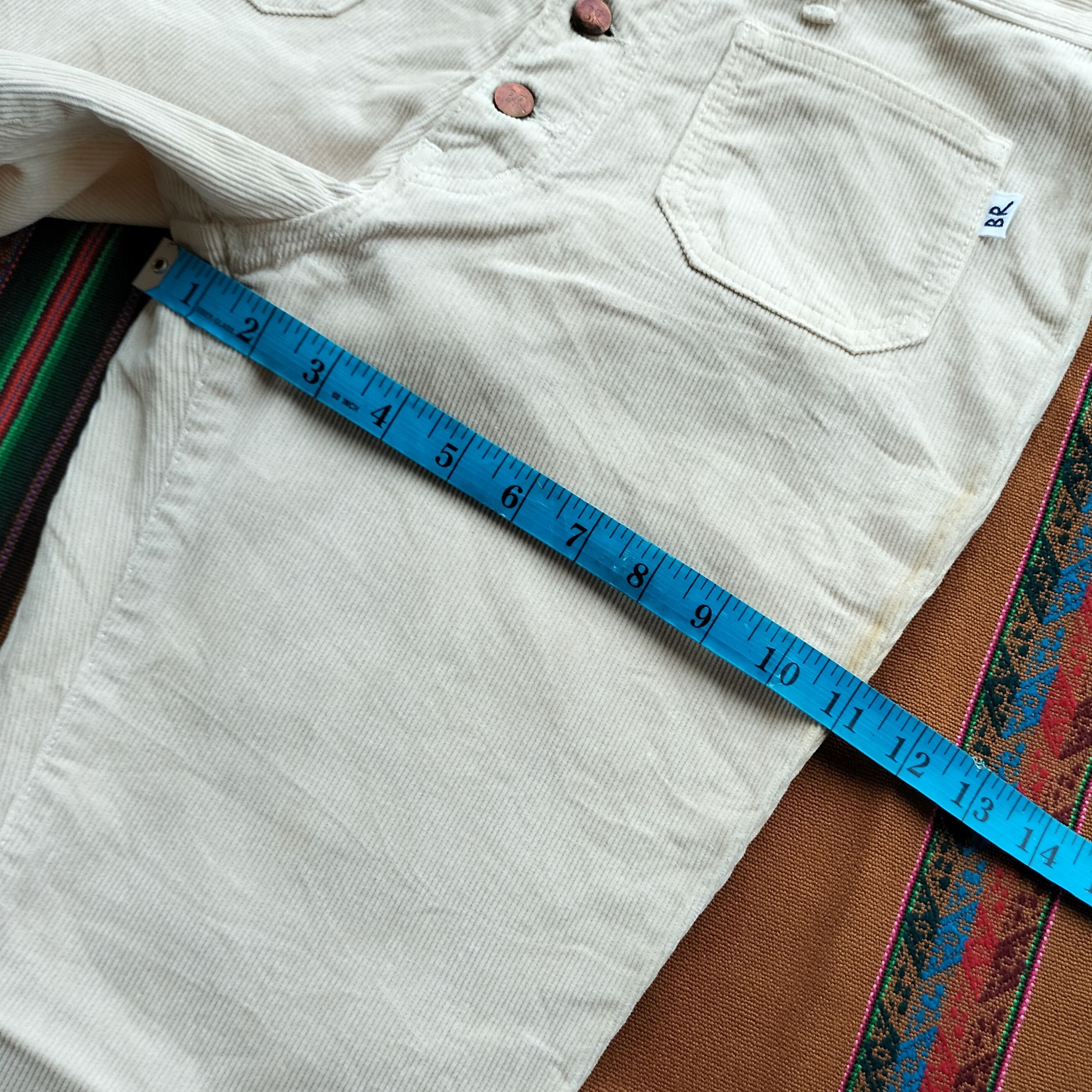 Vintage Vintage BR front pocket flare corduroy pants Size 27" / US 4 / IT 40 - 11 Thumbnail