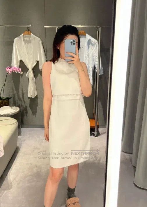 Hermes Hermes White Dress Size XXS / US 00 / IT 34 - 1 Thumbnail