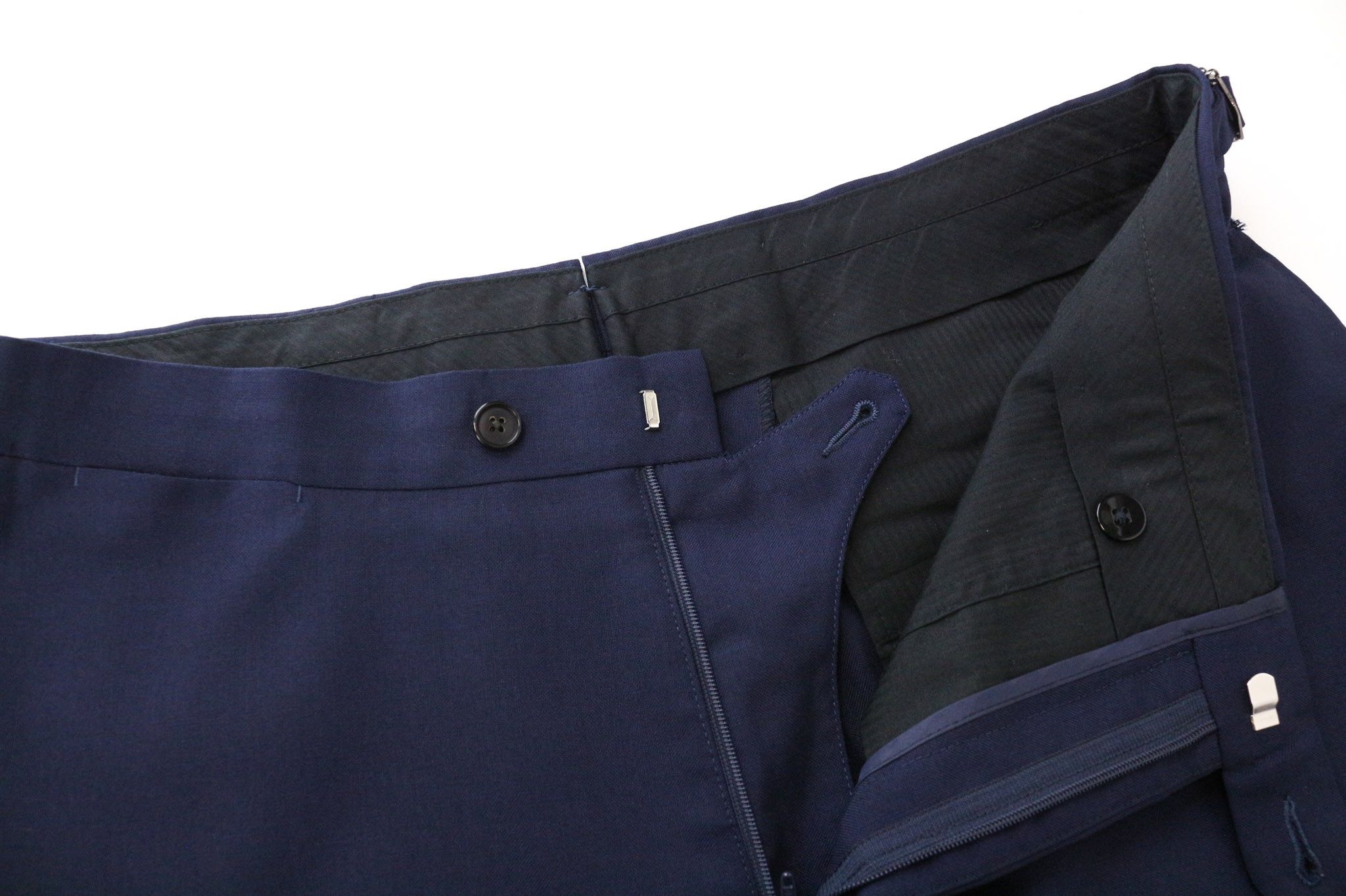 Suitsupply BRESCIA UK42R Navy Wool Slim Trousers 75254 Size 42R - 3 Thumbnail