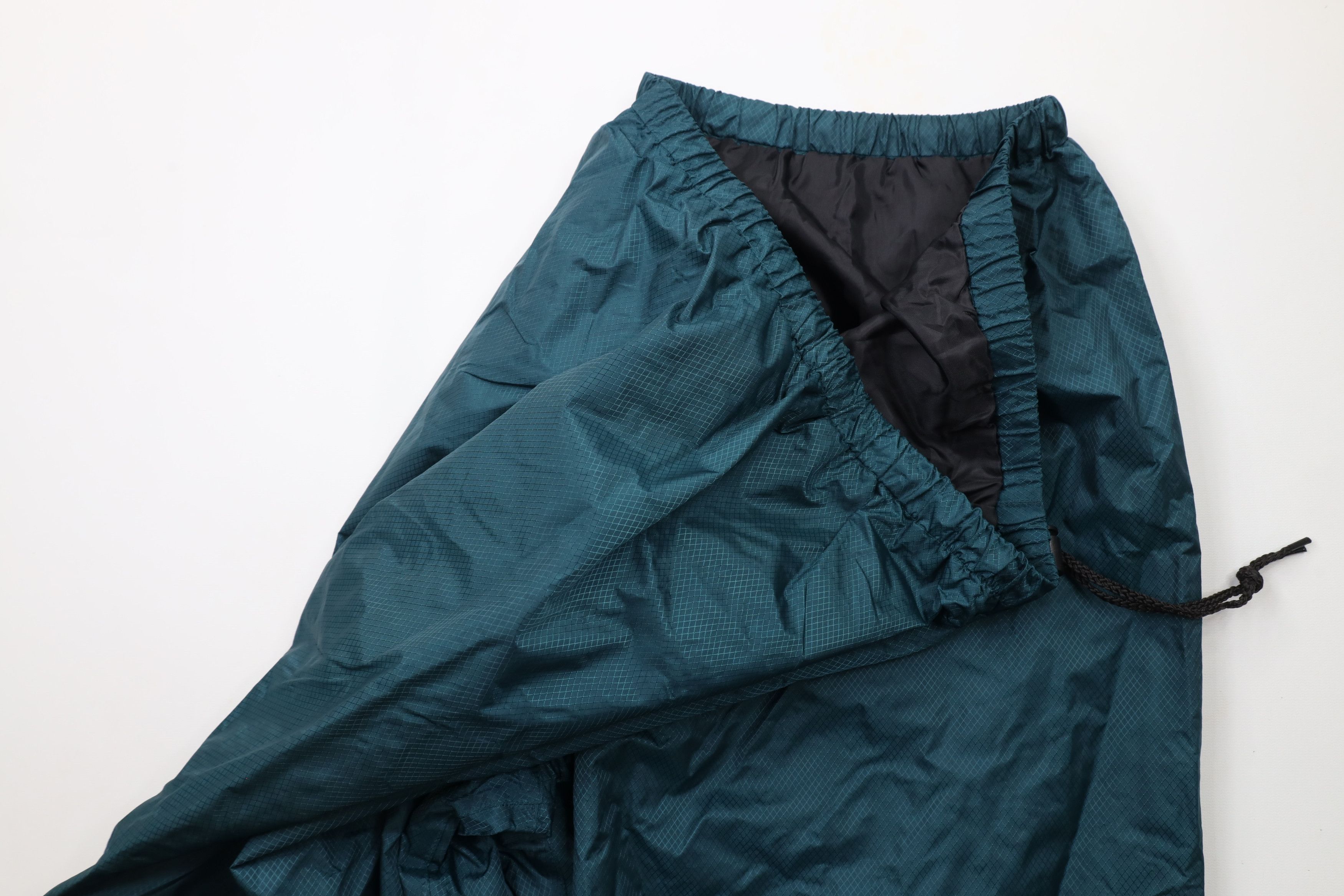 Vintage Vintage 90s Streetwear Wide Leg Waterproof Rain Pants Green Size US 36 / EU 52 - 6 Thumbnail