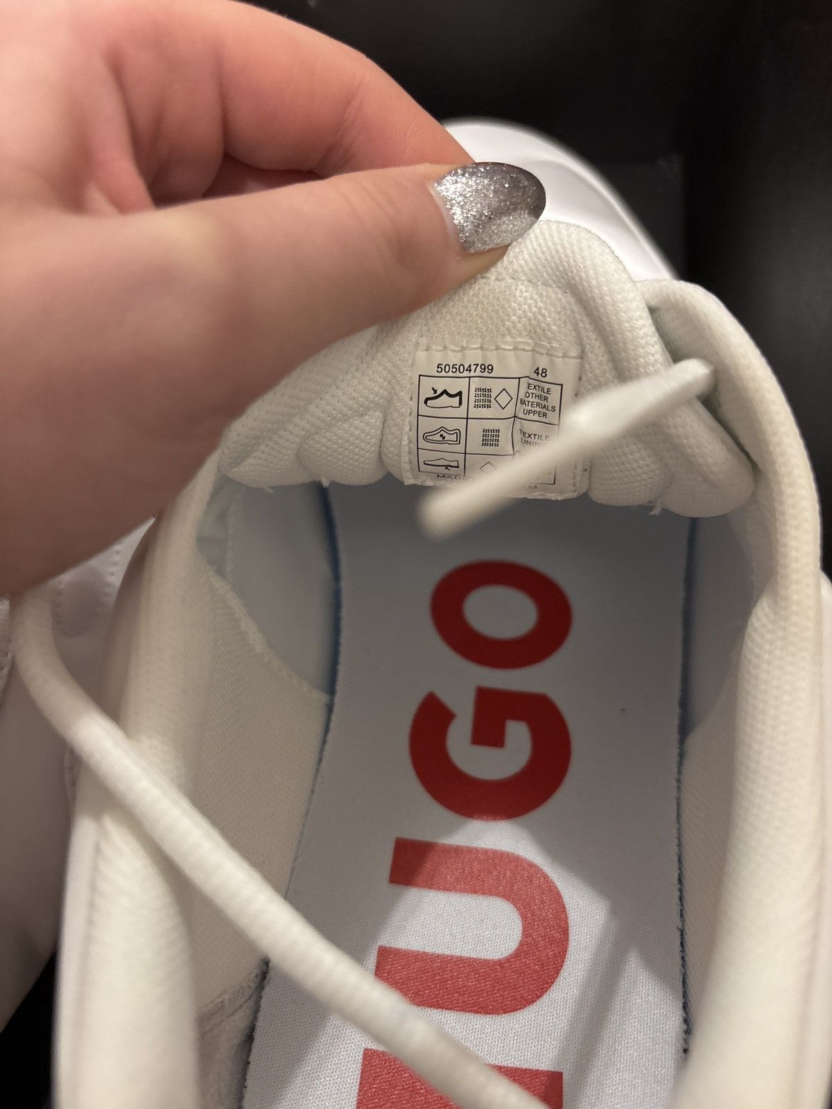 Hugo HUGO Sneakersy 50504799 Biały Size US 15 / EU 48 - 5 Thumbnail
